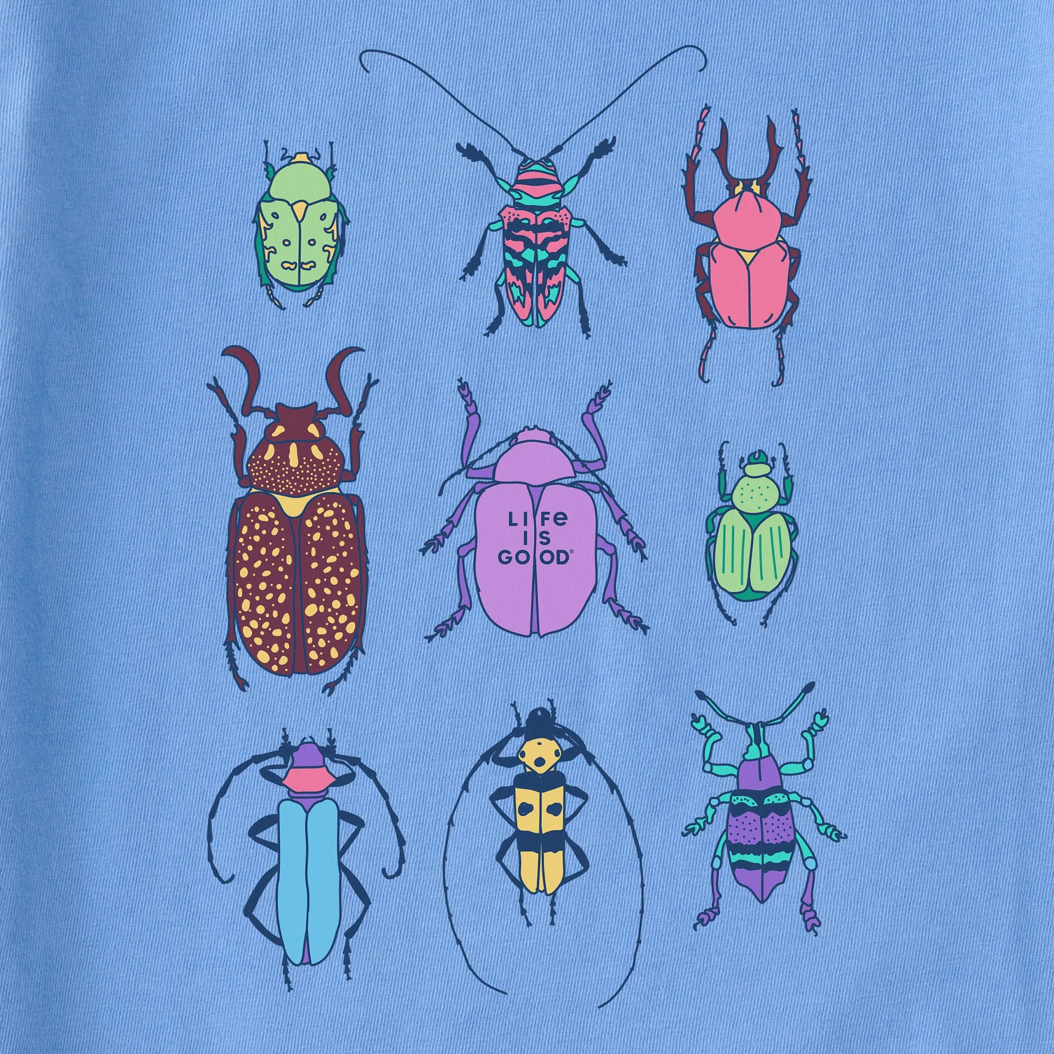 Women's Cool Bug Grid Short Sleeve Crusher Tee Life is Good