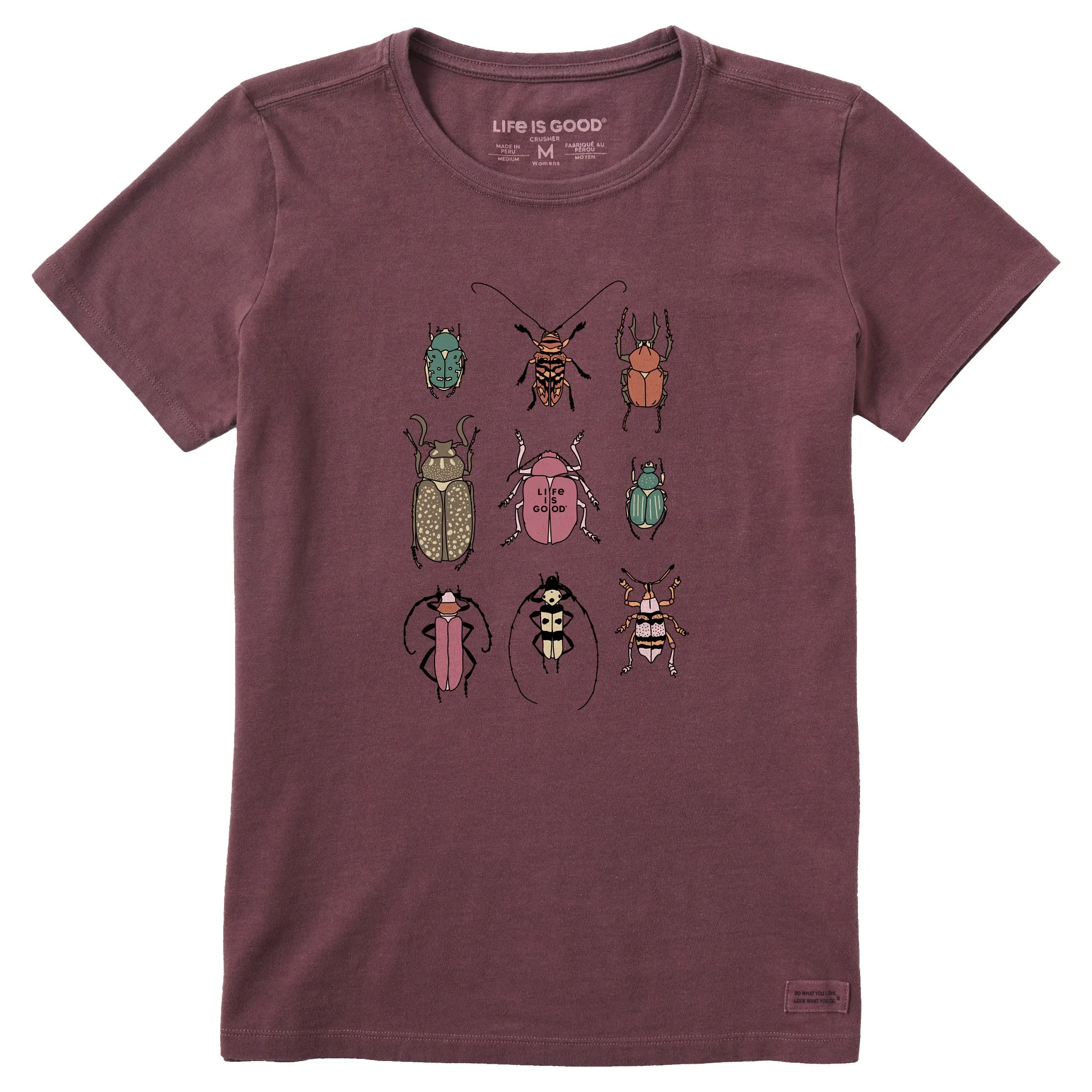 Women's Cool Bug Grid Short Sleeve Crusher Tee Life is Good