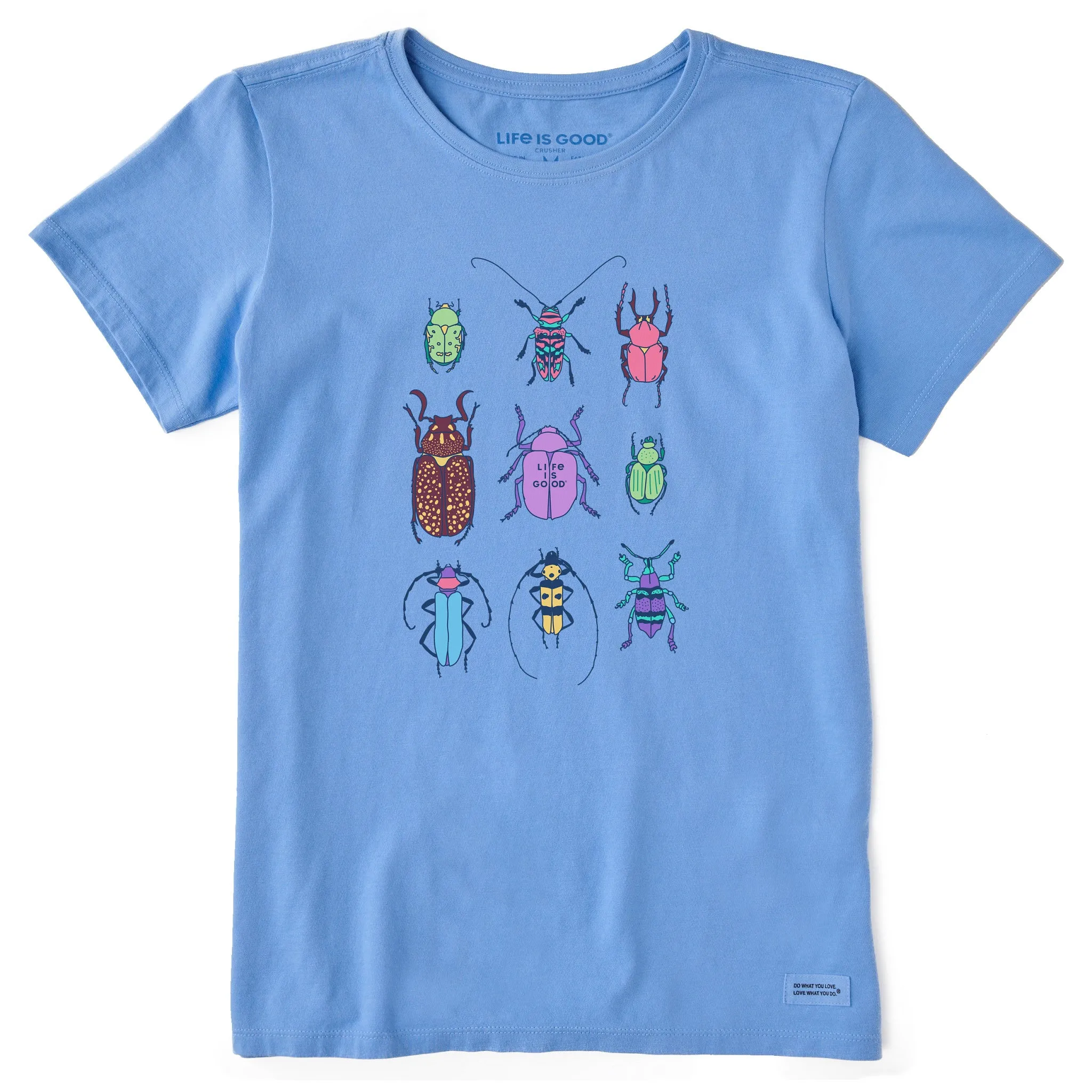 Women's Cool Bug Grid Short Sleeve Crusher Tee Life is Good
