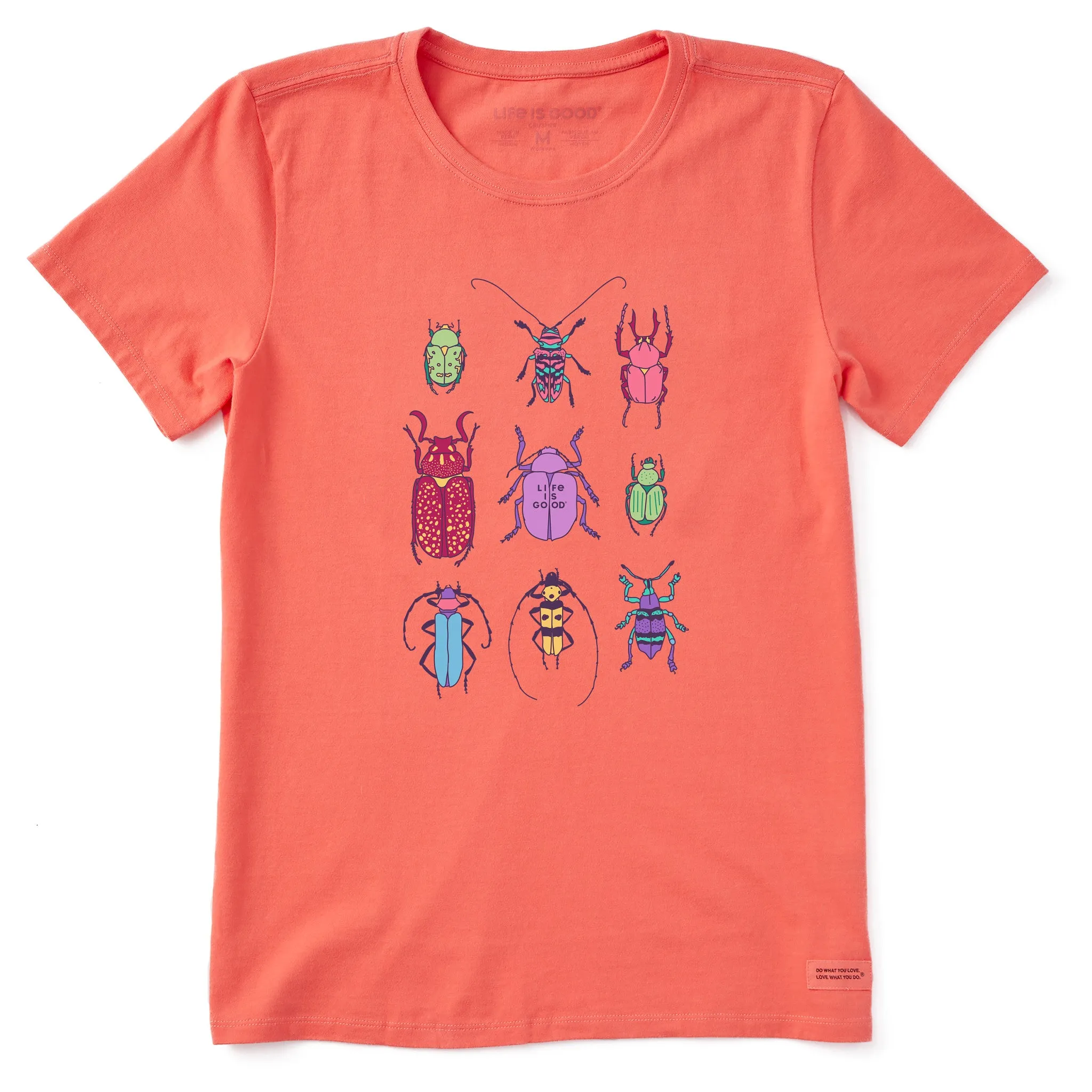Women's Cool Bug Grid Short Sleeve Crusher Tee Life is Good