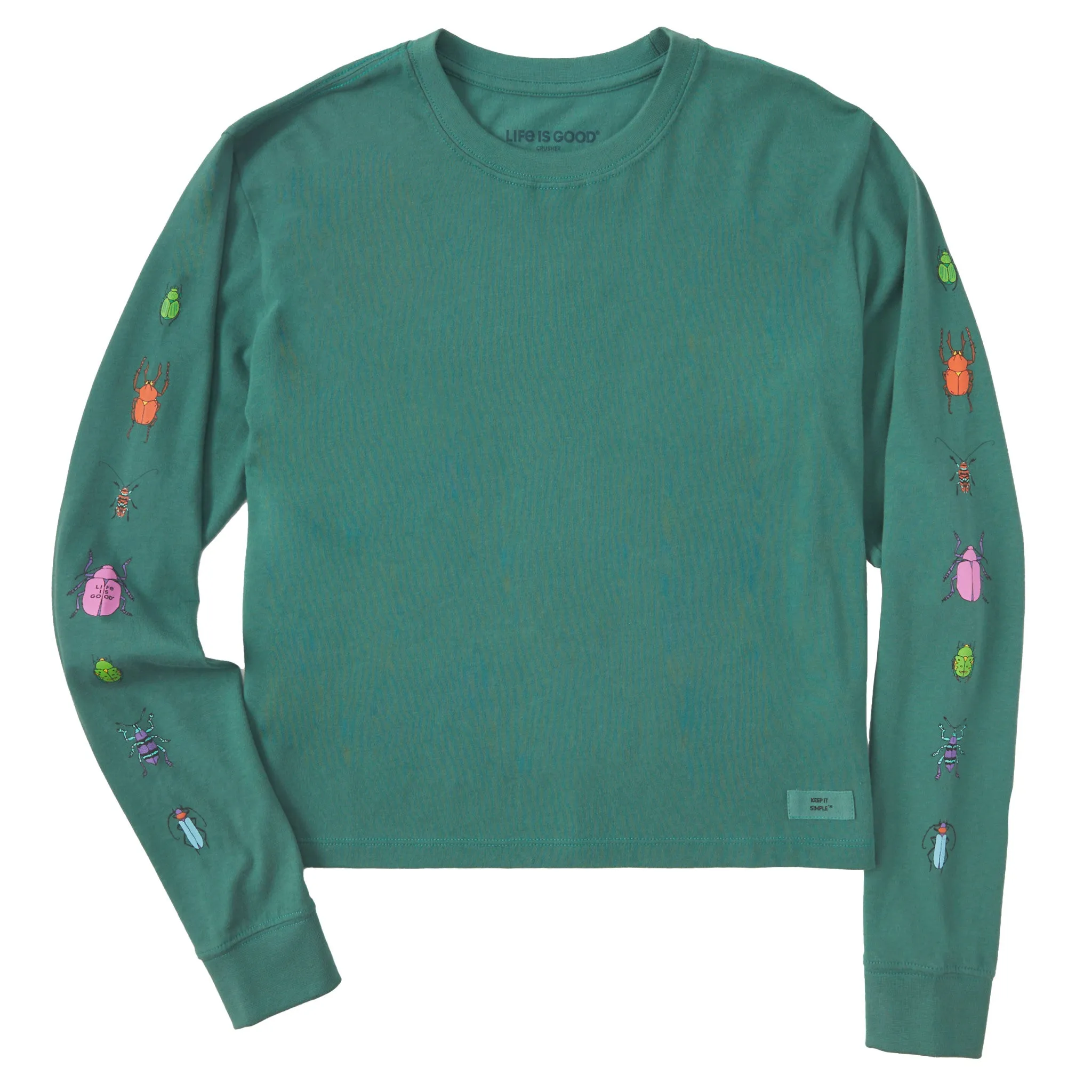 Women's Cool Bugs Long Sleeve Crusher Boxy Tee Life is Good