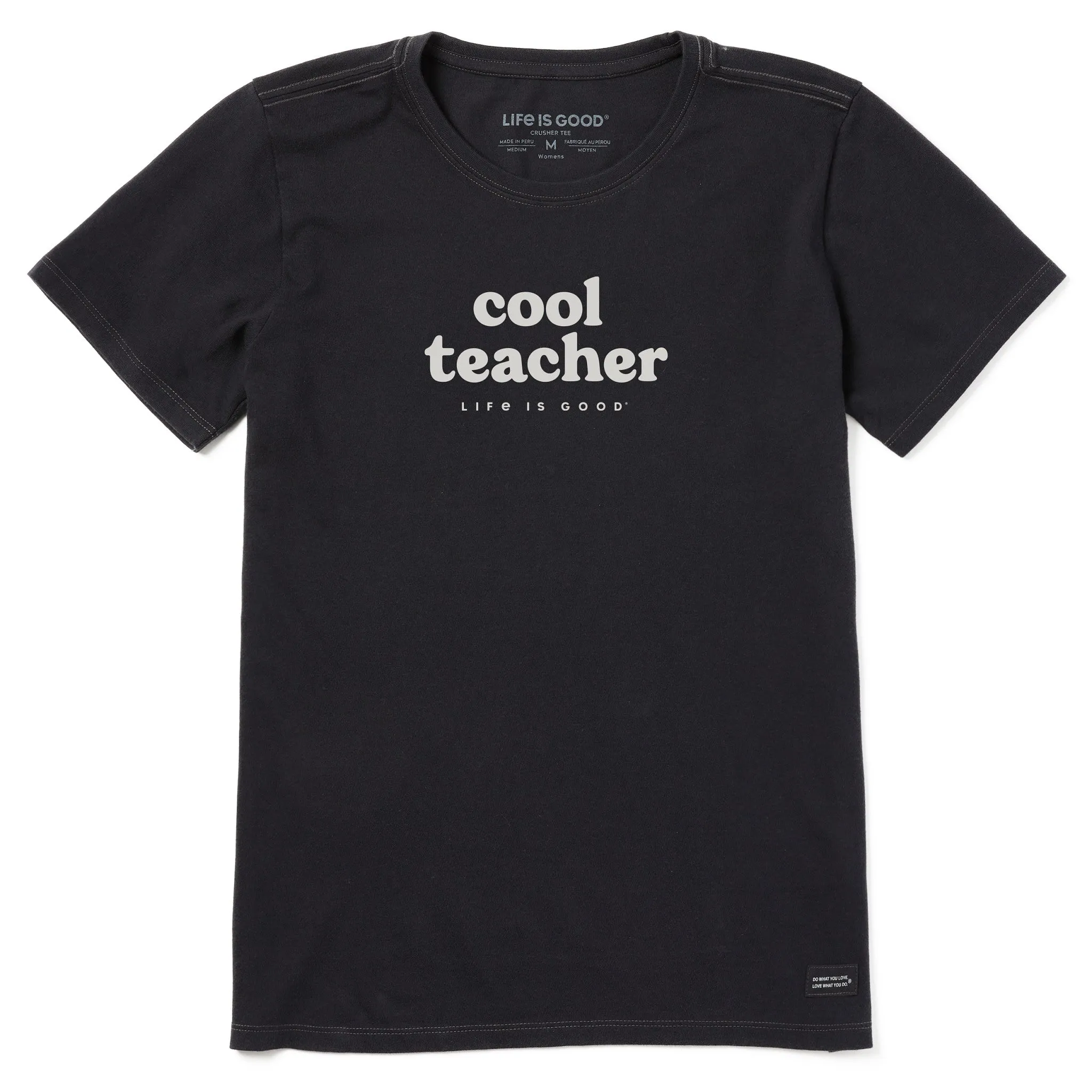 Women's Cool Teacher Stack Short Sleeve Tee Life is Good