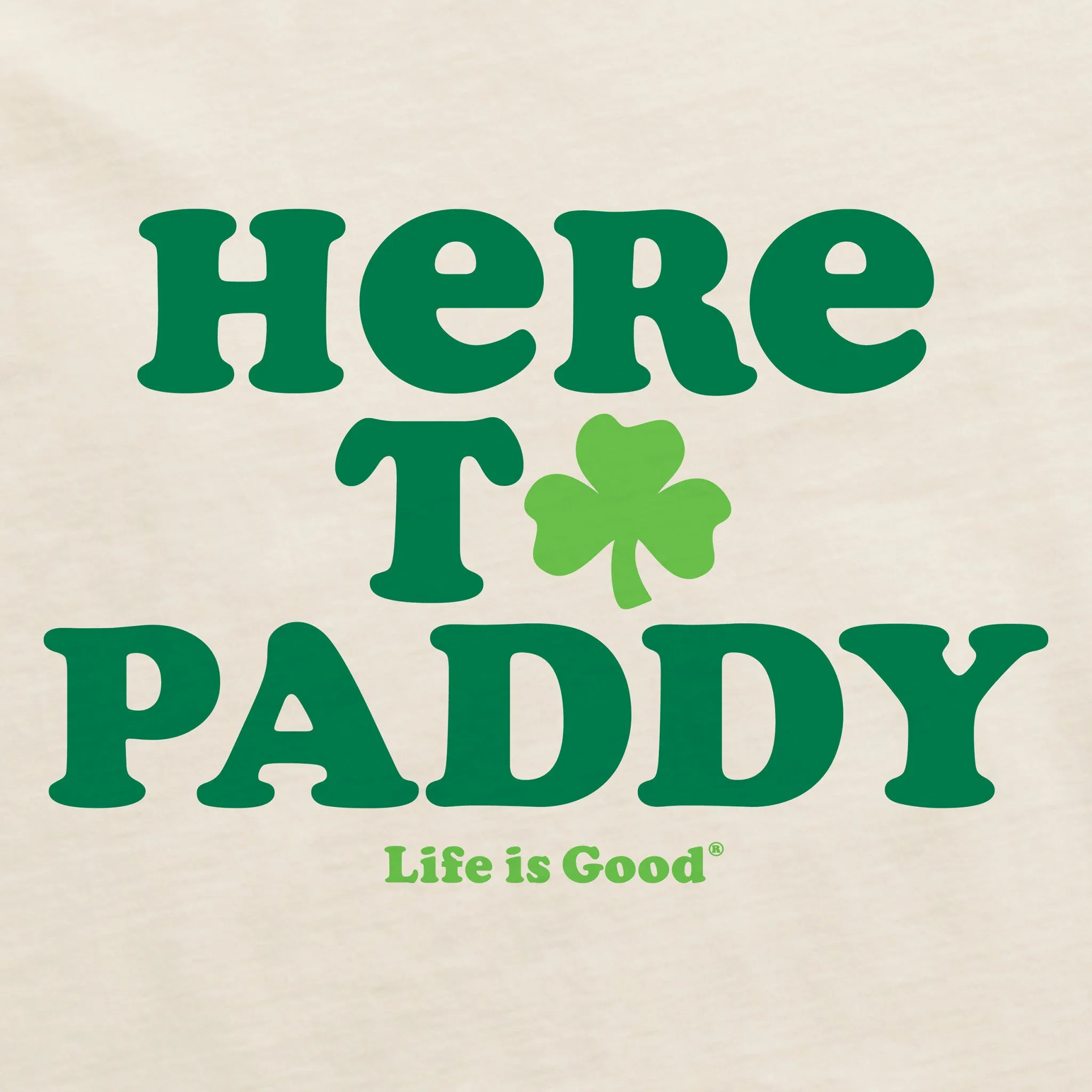 Women's Cooper Here to Paddy Clover Crusher Boxy Hoodie Life is Good