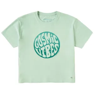 Women's Cosmic Vibes Short Sleeve Crusher Boxy Tee Life is Good