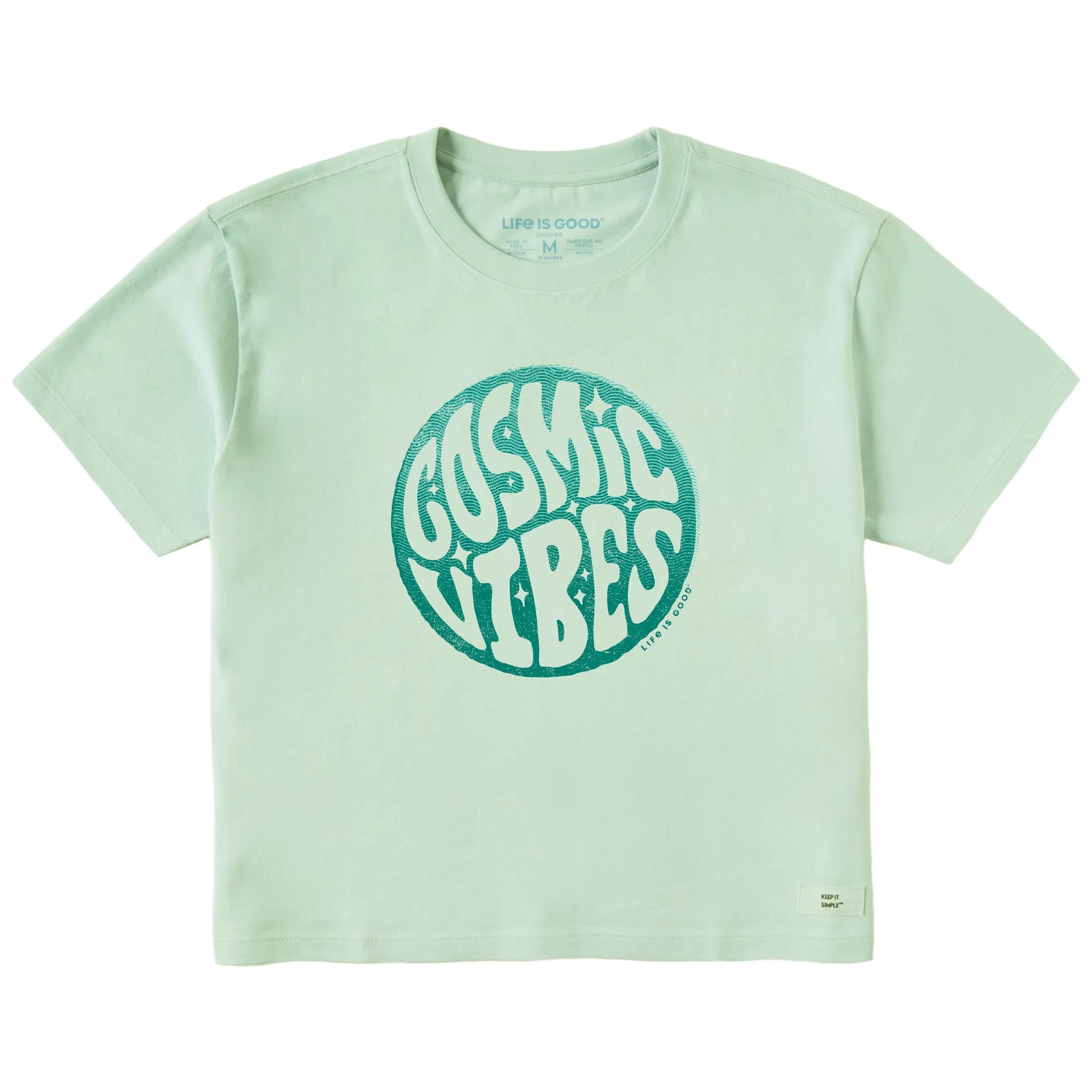 Women's Cosmic Vibes Short Sleeve Crusher Boxy Tee Life is Good