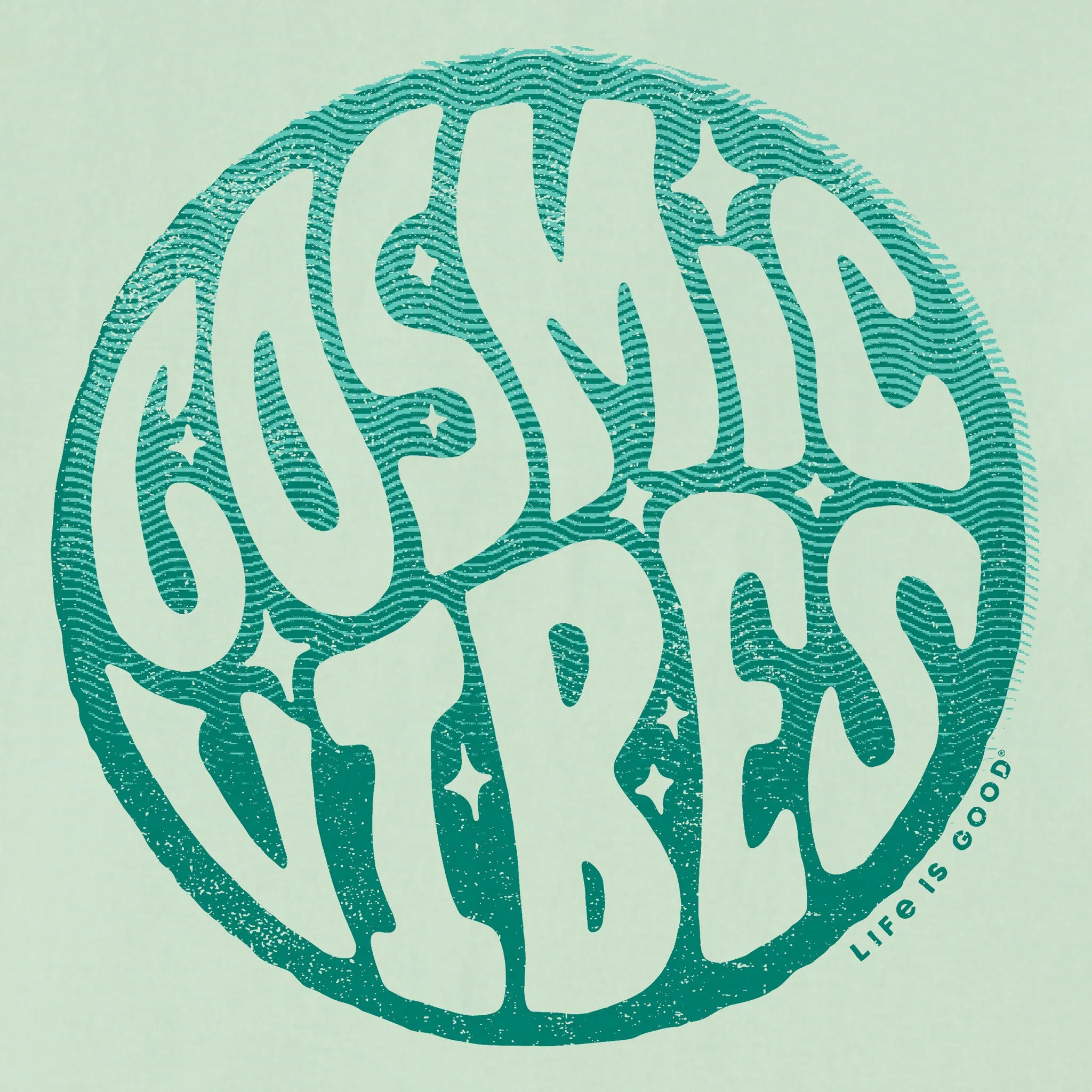 Women's Cosmic Vibes Short Sleeve Crusher Boxy Tee Life is Good