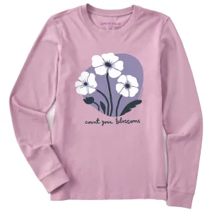 Women's Count Your Blossoms Trio Long Sleeve Crusher Tee Life is Good