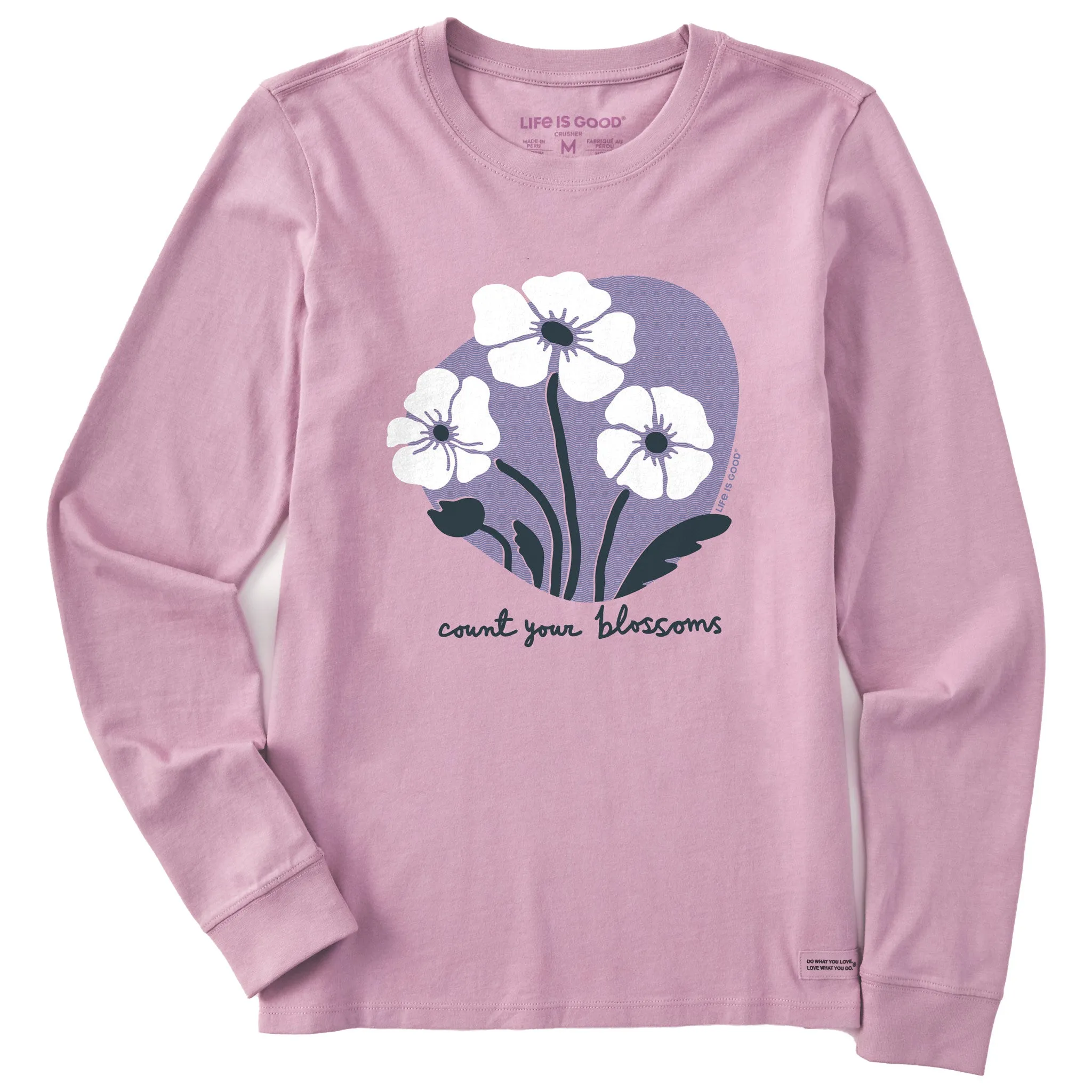 Women's Count Your Blossoms Trio Long Sleeve Crusher Tee Life is Good