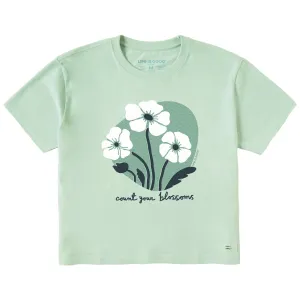 Women's Count Your Blossoms Trio Short Sleeve Crusher Boxy Tee Life is Good