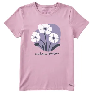 Women's Count Your Blossoms Trio Short Sleeve Crusher Tee Life is Good