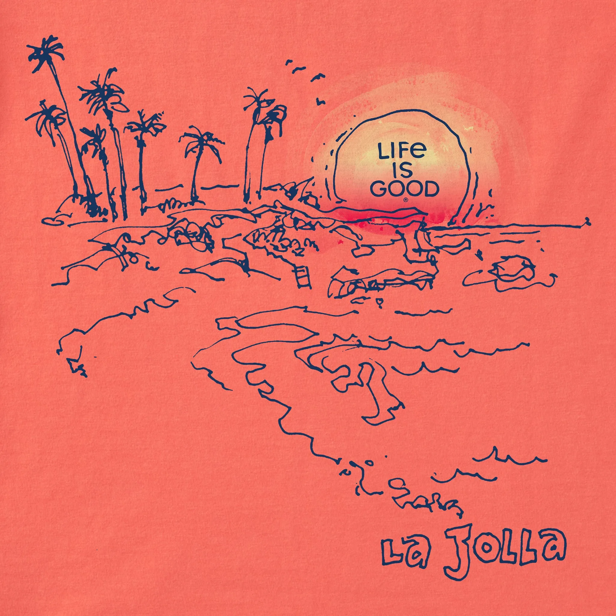 Women's Cove La Jolla Short Sleeve Crusher Tee Life is Good