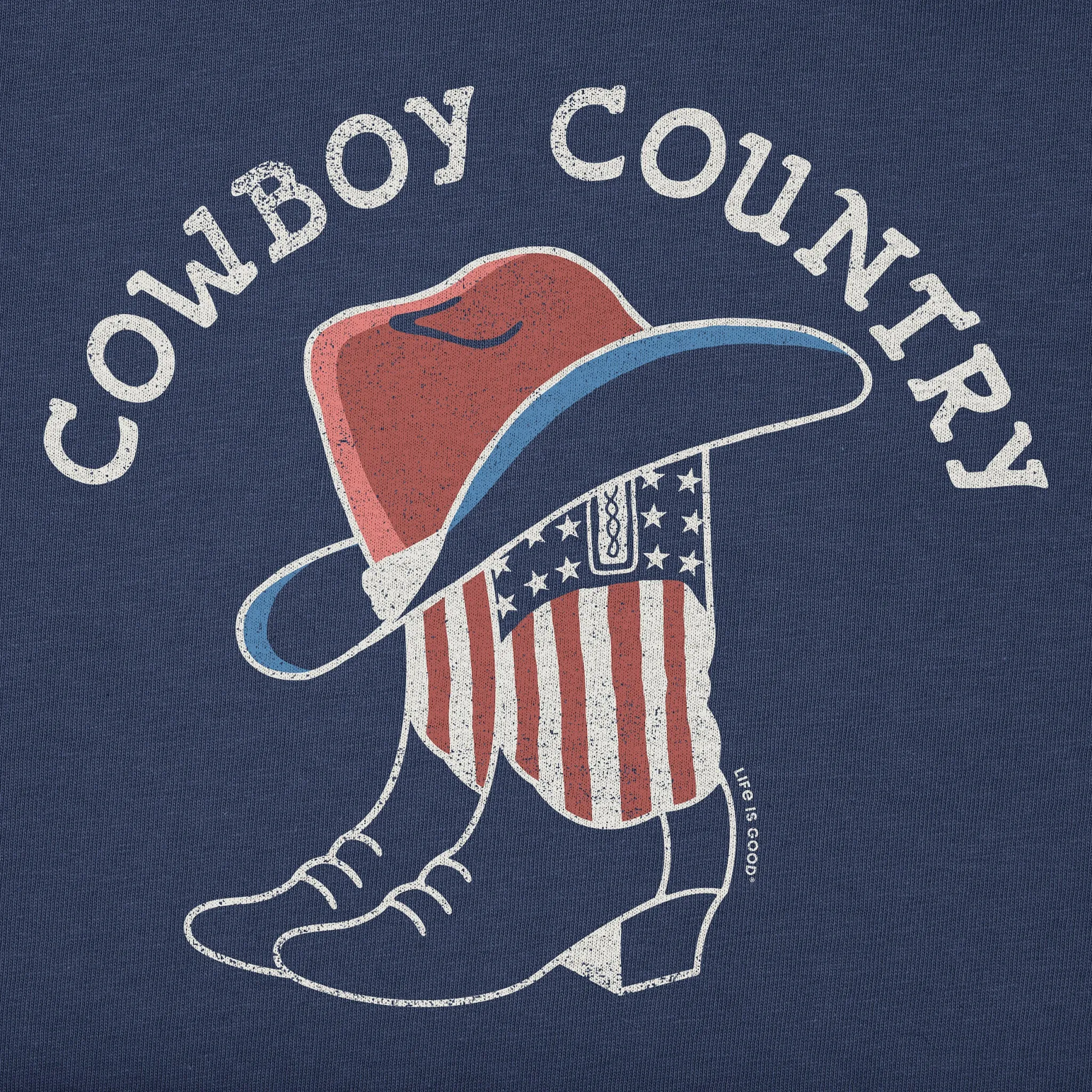 Women's Cowboy Country Short Sleeve Crusher Tee Life is Good