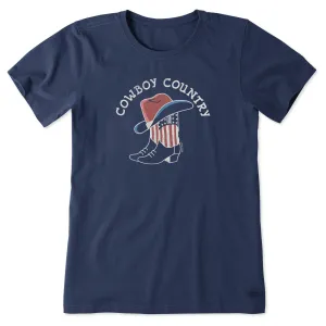 Women's Cowboy Country Short Sleeve Crusher Tee Life is Good