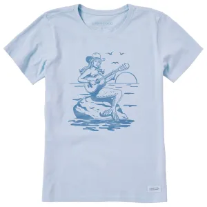 Women's Cowgirl Mermaid Short Sleeve Crusher Tee Life is Good