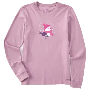 Women's Cozy Snowbird Long Sleeve Crusher Tee Life is Good