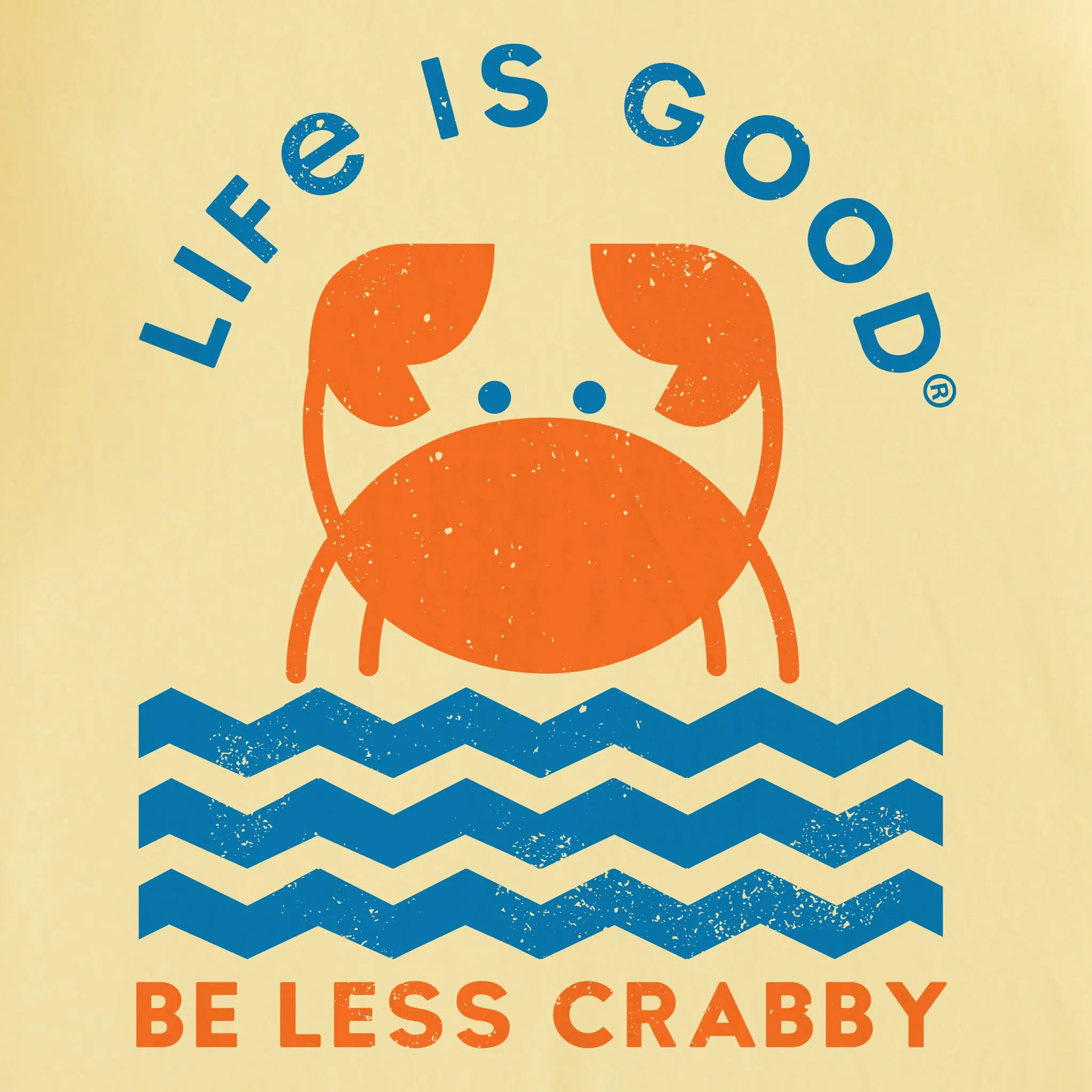 Women's Crafty Be Less Crabby Geometric Crusher Tank Life is Good