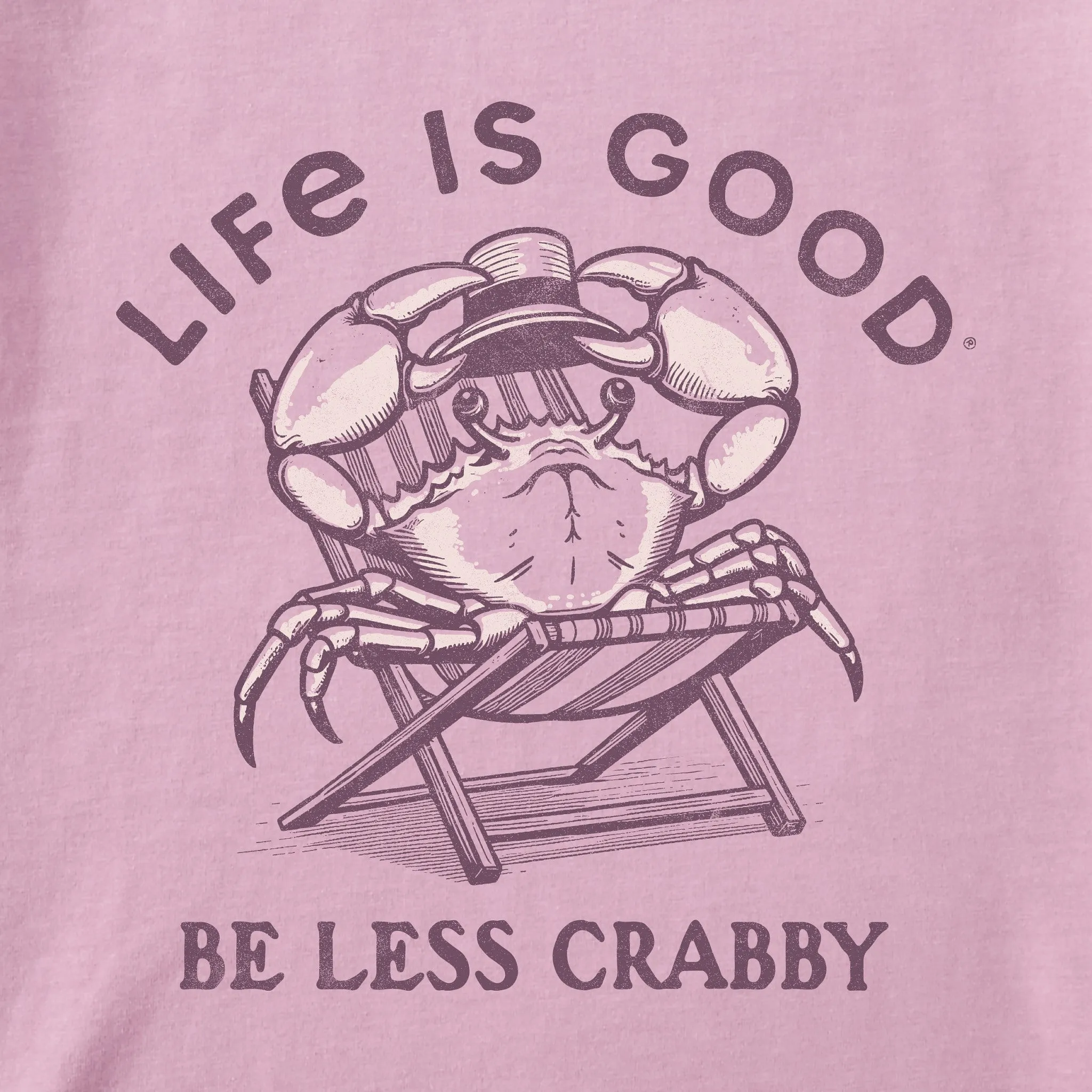 Women's Crafty Be Less Crabby Short Sleeve Tee Life is Good