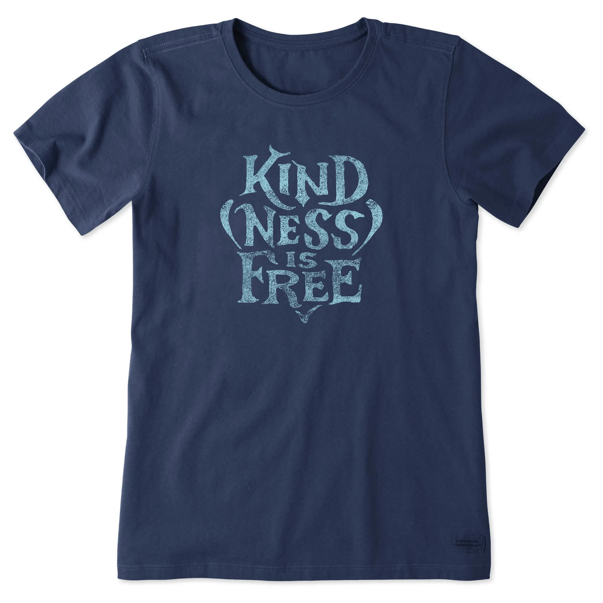 Women's Crafty Kindness is Free Short Sleeve Tee Life is Good