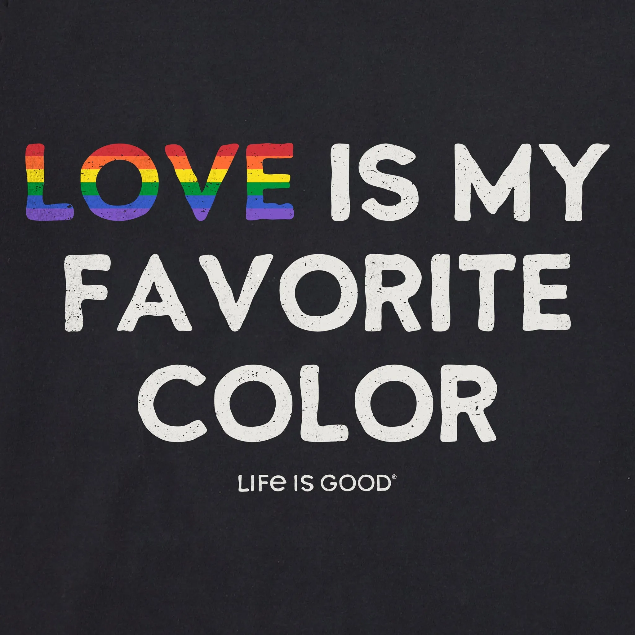 Women's Crafty LOVE is my Favorite Color Short Sleeve Tee Life is Good