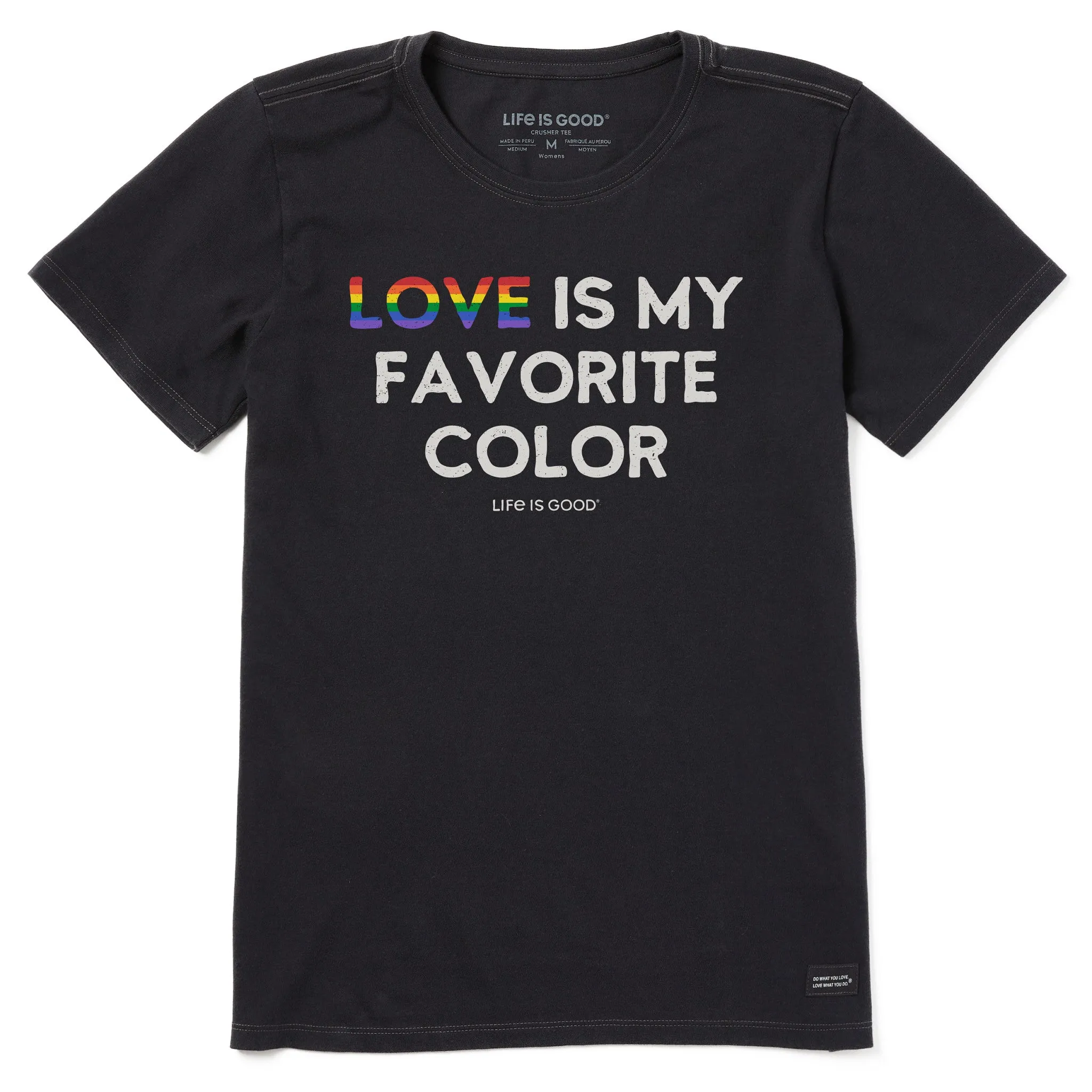 Women's Crafty LOVE is my Favorite Color Short Sleeve Tee Life is Good