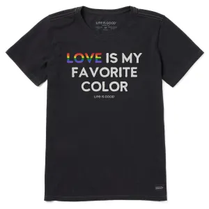 Women's Crafty LOVE is my Favorite Color Short Sleeve Tee Life is Good