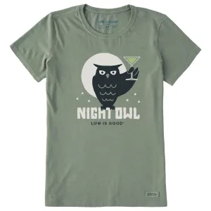 Women's Crafty Night Owl Short Sleeve Crusher Tee Life is Good
