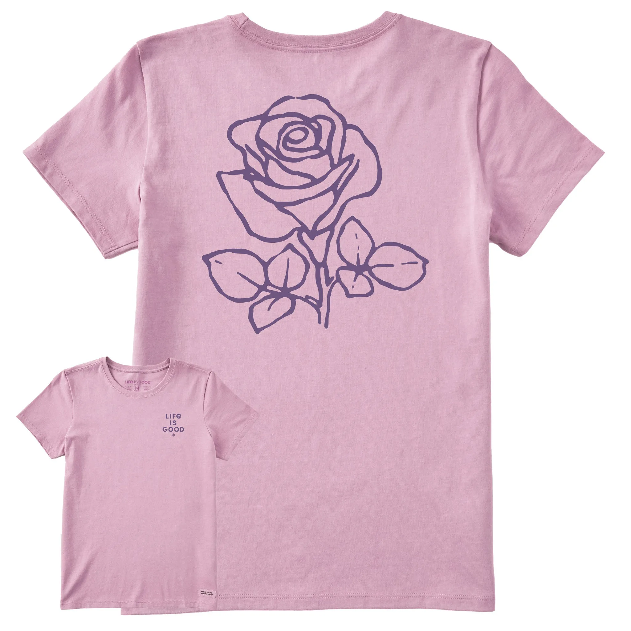 Women's Crafty Rose Short Sleeve Crusher Tee Life is Good