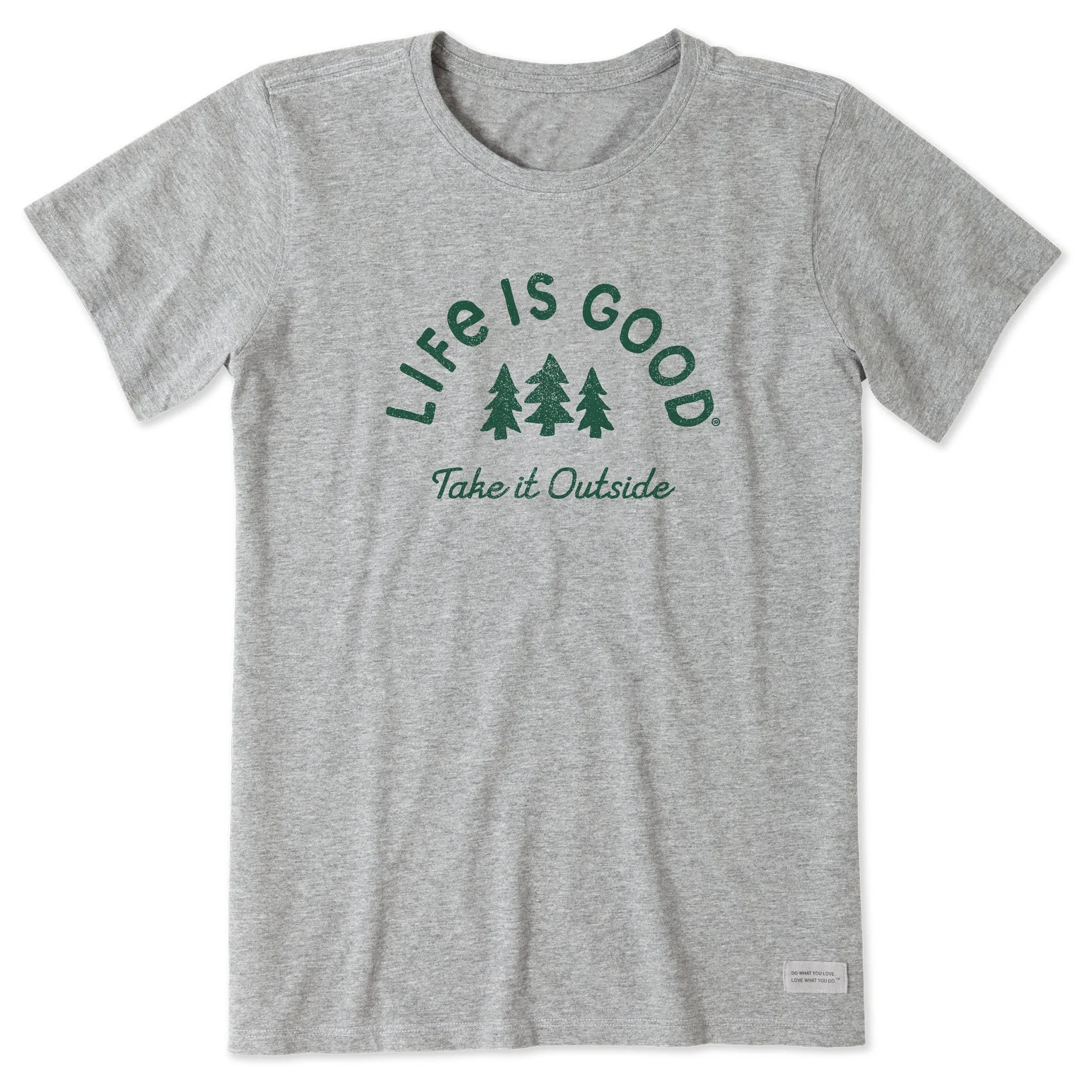 Women's Crafty Take it Outside Trees Short Sleeve Tee Life is Good
