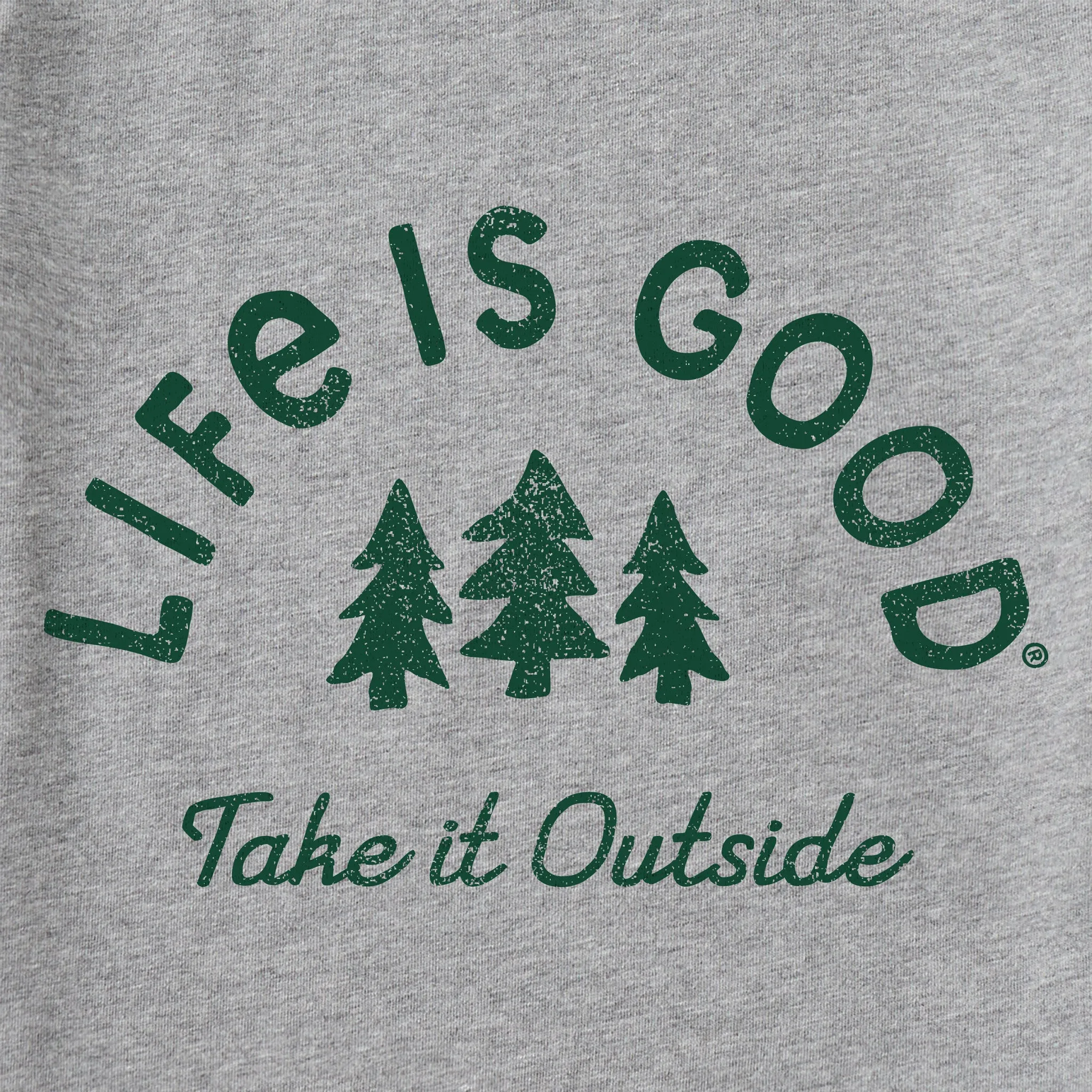 Women's Crafty Take it Outside Trees Short Sleeve Tee Life is Good
