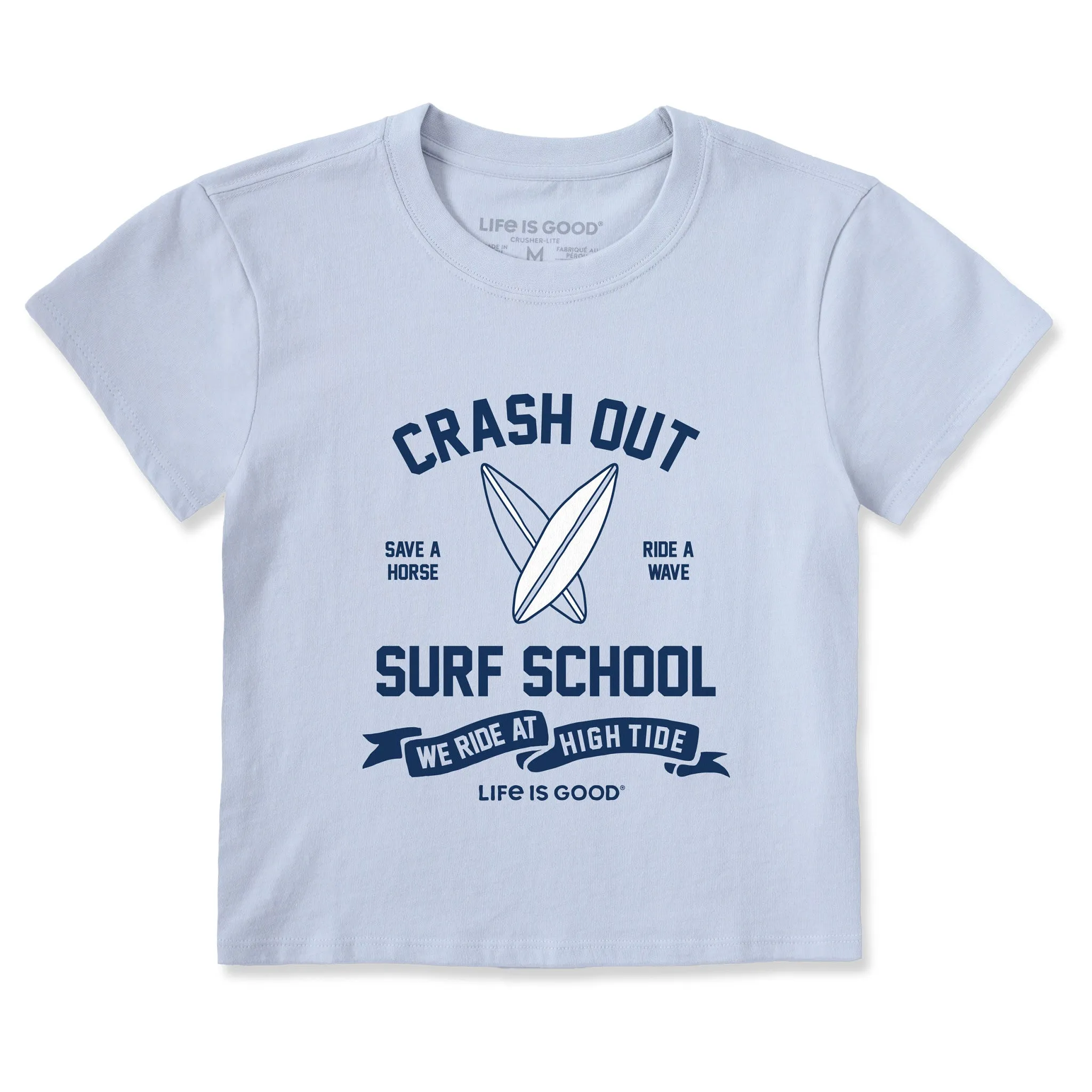 Women's Crash Out Surf School Crusher-LITE Shrunken Tee Life is Good