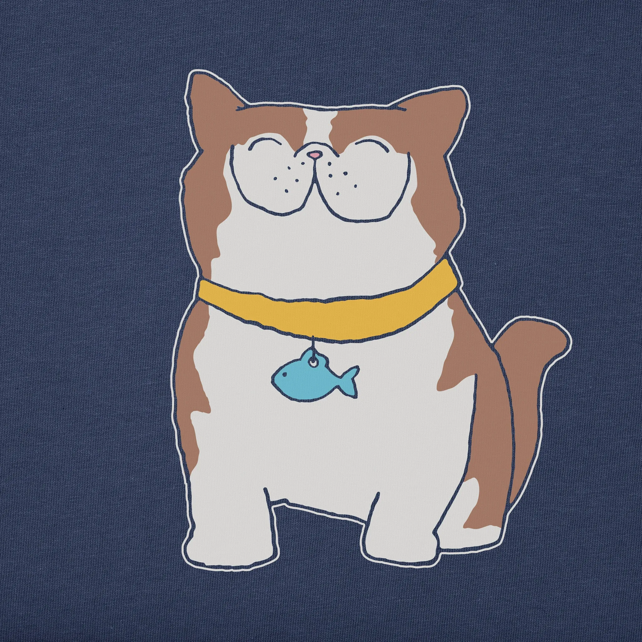 Women's Crew Exoctic Cat Simply True Crew Life is Good