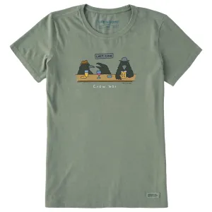 Women's Crow Bar Last Caw Short Sleeve Crusher Tee Life is Good