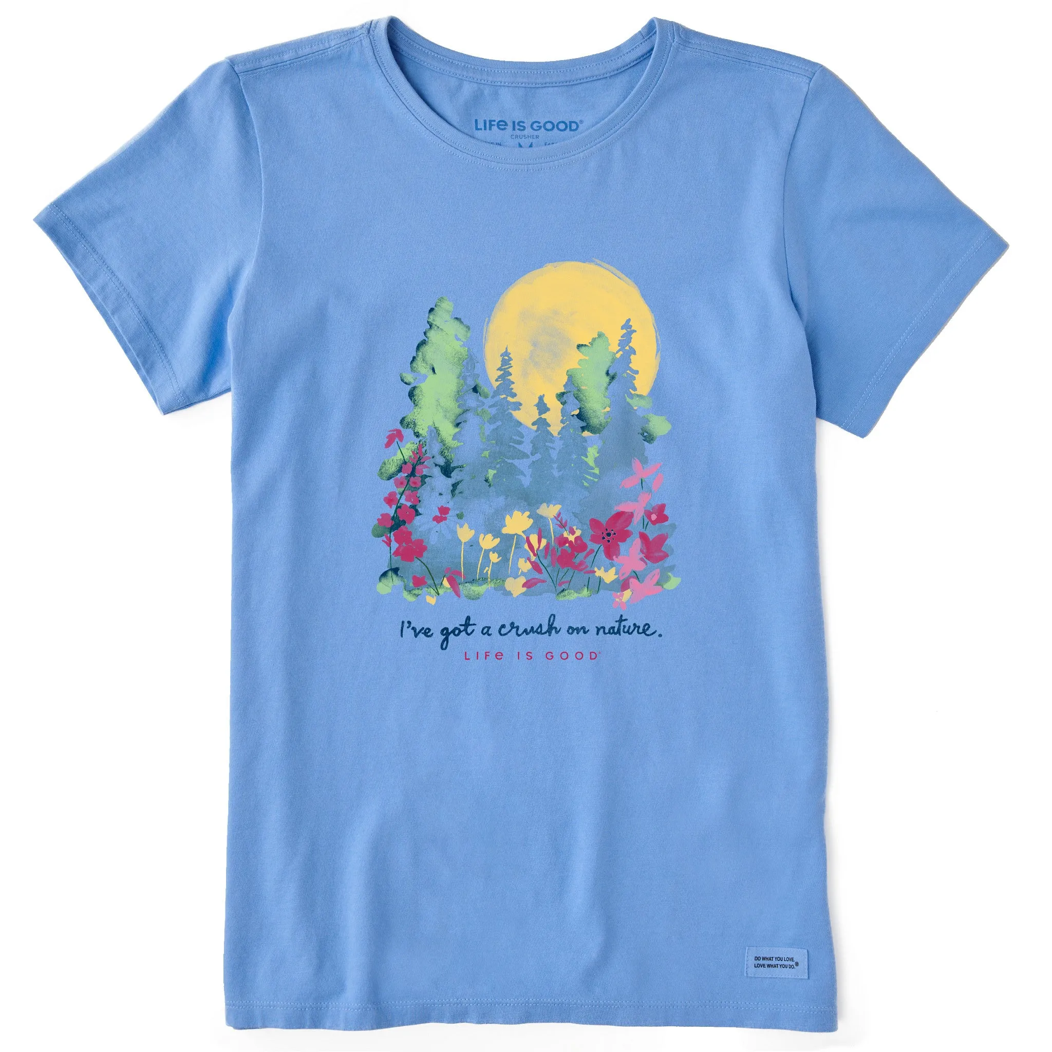 Women's Crush on Nature Wildflowers Short Sleeve Tee Life is Good