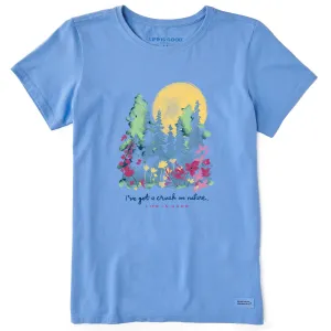 Women's Crush on Nature Wildflowers Short Sleeve Tee Life is Good