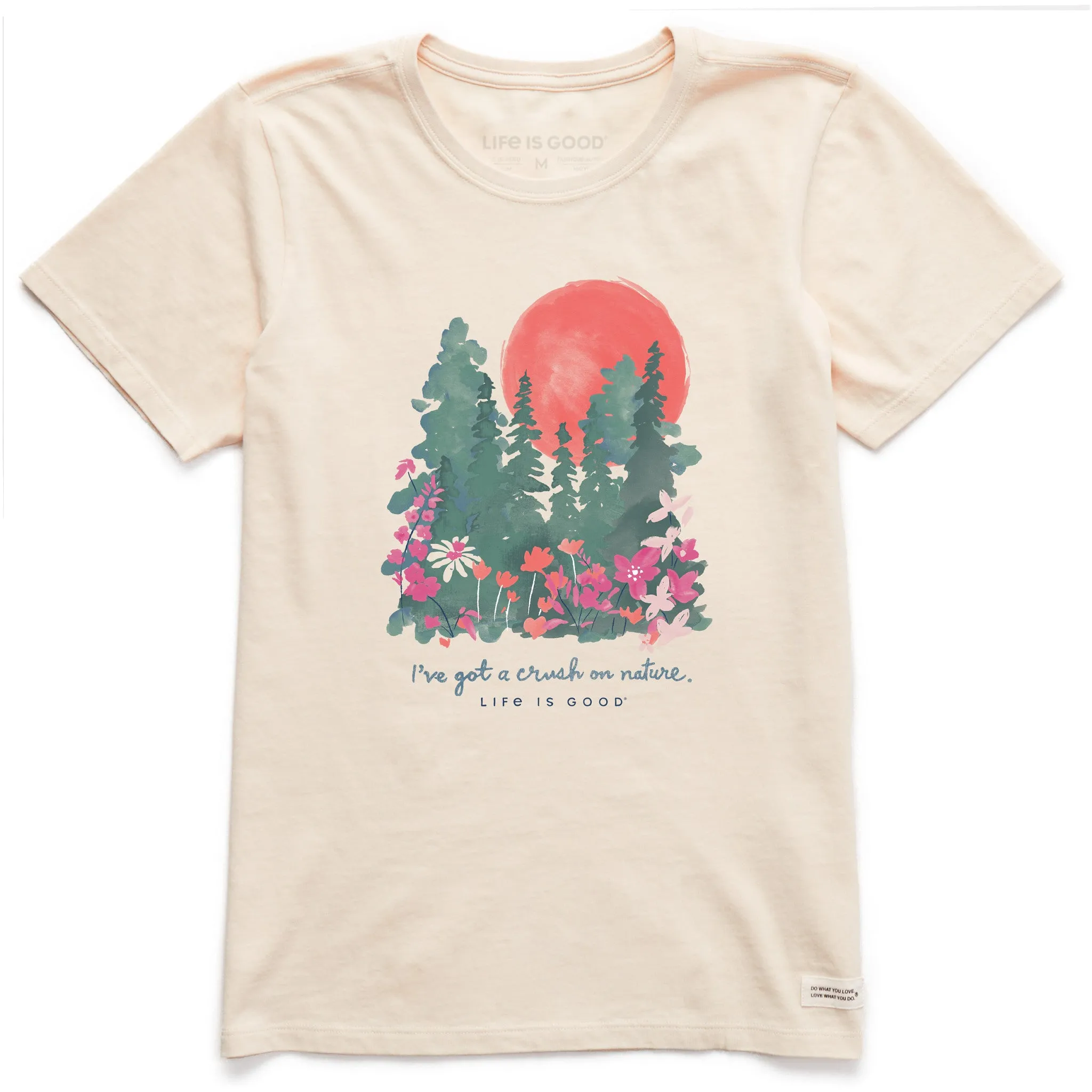 Women's Crush on Nature Wildflowers Short Sleeve Tee Life is Good