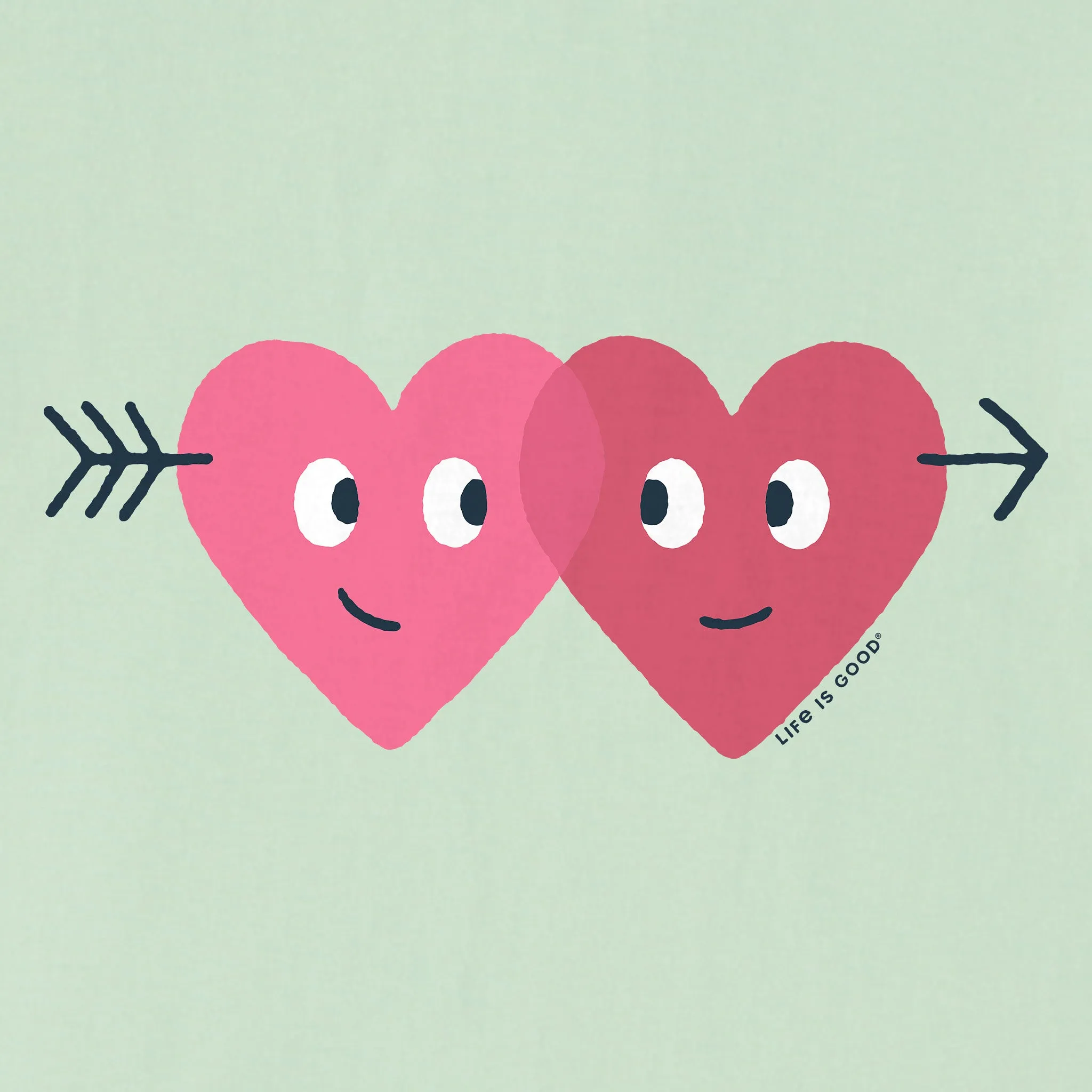 Women's Cupid Got Us Short Sleeve Crusher Boxy Tee Life is Good
