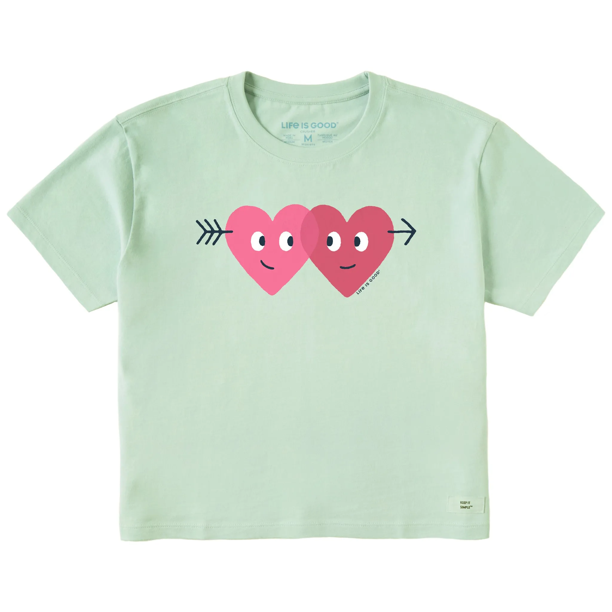 Women's Cupid Got Us Short Sleeve Crusher Boxy Tee Life is Good