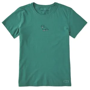 Women's Dachshund LC Short Sleeve Crusher Tee Life is Good