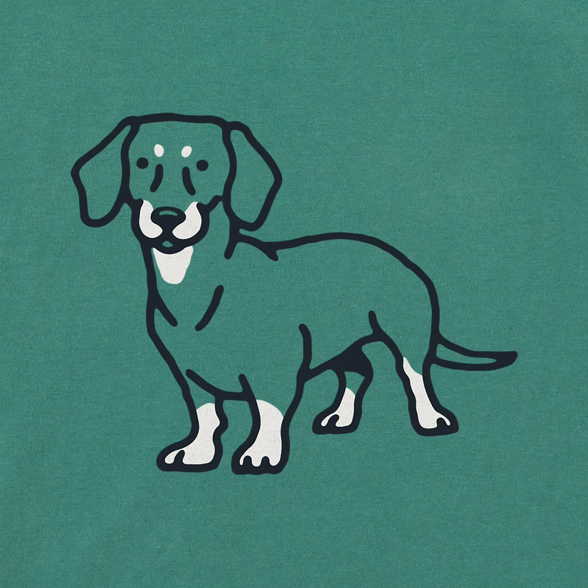 Women's Dachshund LC Short Sleeve Crusher Tee Life is Good