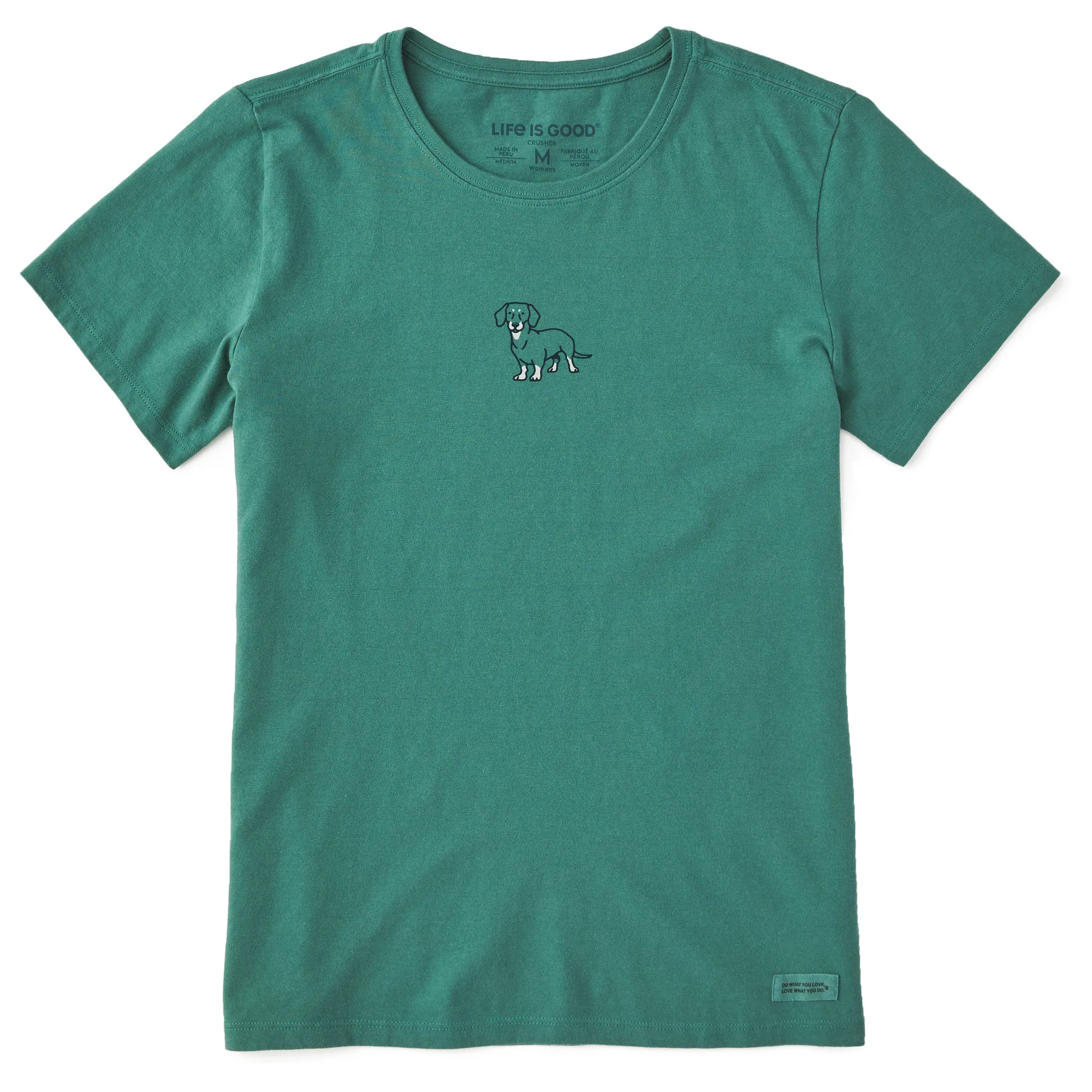 Women's Dachshund LC Short Sleeve Crusher Tee Life is Good