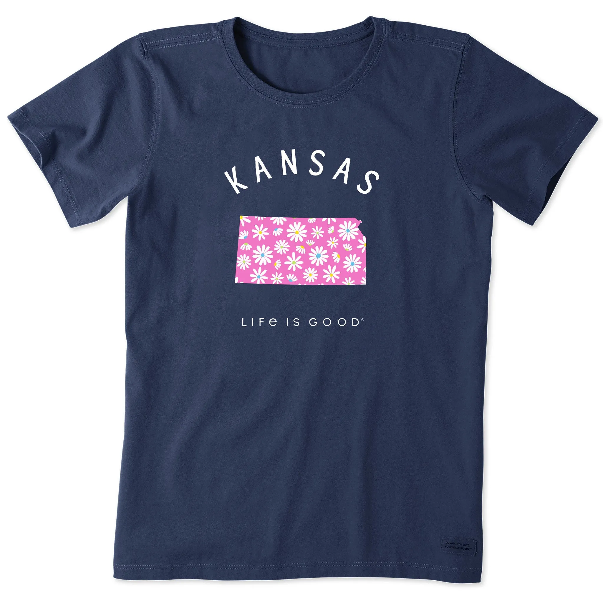 Women's Daisies Kansas Short Sleeve Crusher Tee Life is Good