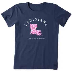 Women's Daisies Louisiana Short Sleeve Crusher Tee Life is Good