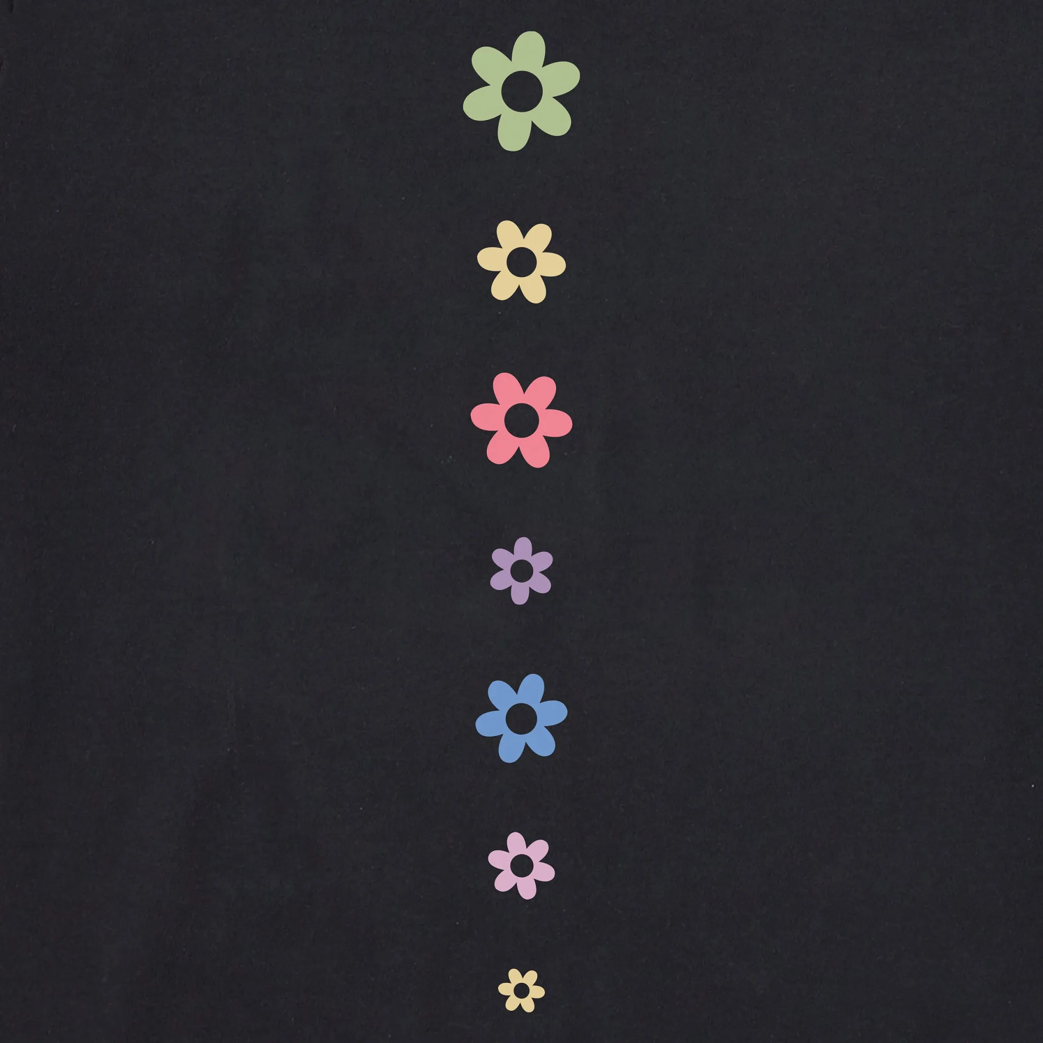 Women's Daisy Circle Psychedelic Long Sleeve Crusher Tee Life is Good