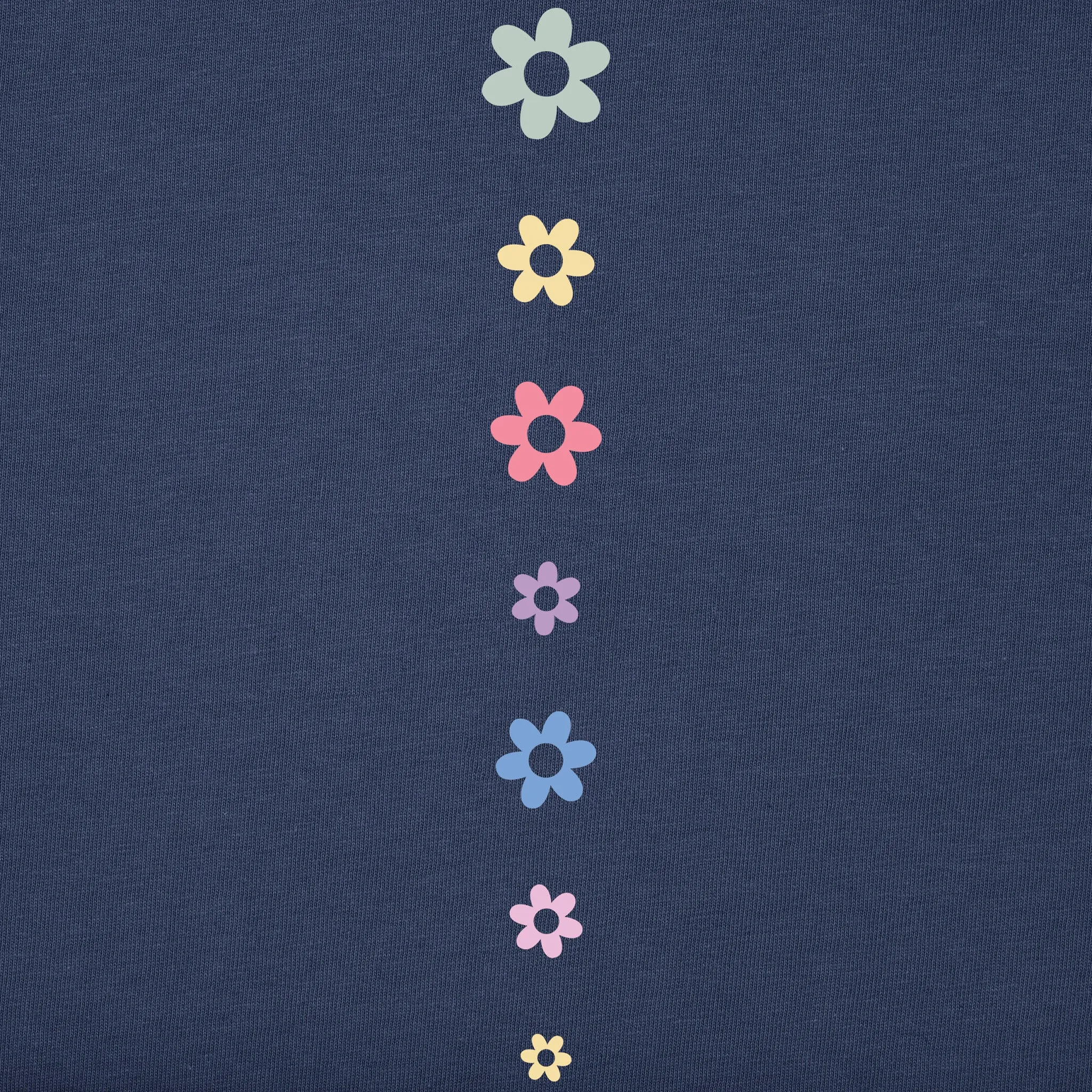 Women's Daisy Circle Psychedelic Long Sleeve Crusher Tee Life is Good