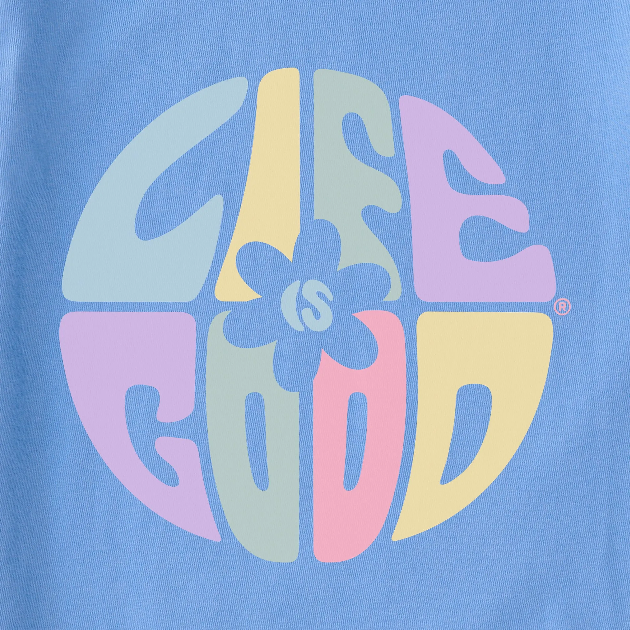 Women's Daisy Circle Psychedelic Simply True Fleece Hoodie Life is Good