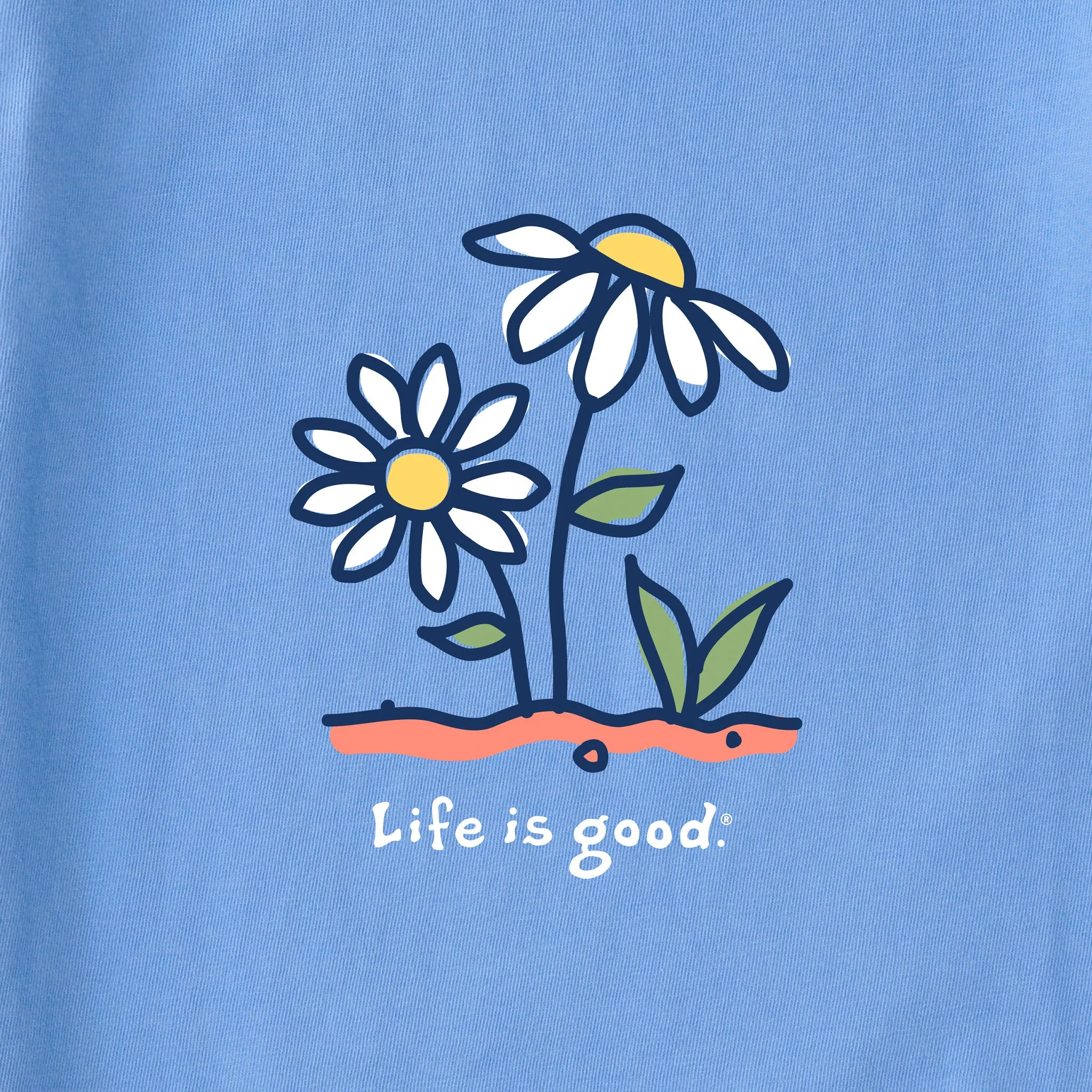 Women's Daisy Garden Short Sleeve Crusher Boxy Tee Life is Good