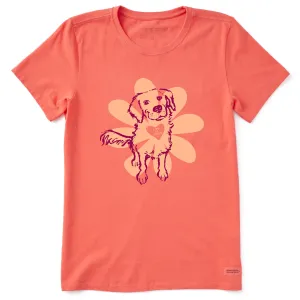 Women's Daisy Retriever Short Sleeve Crusher Tee Life is Good