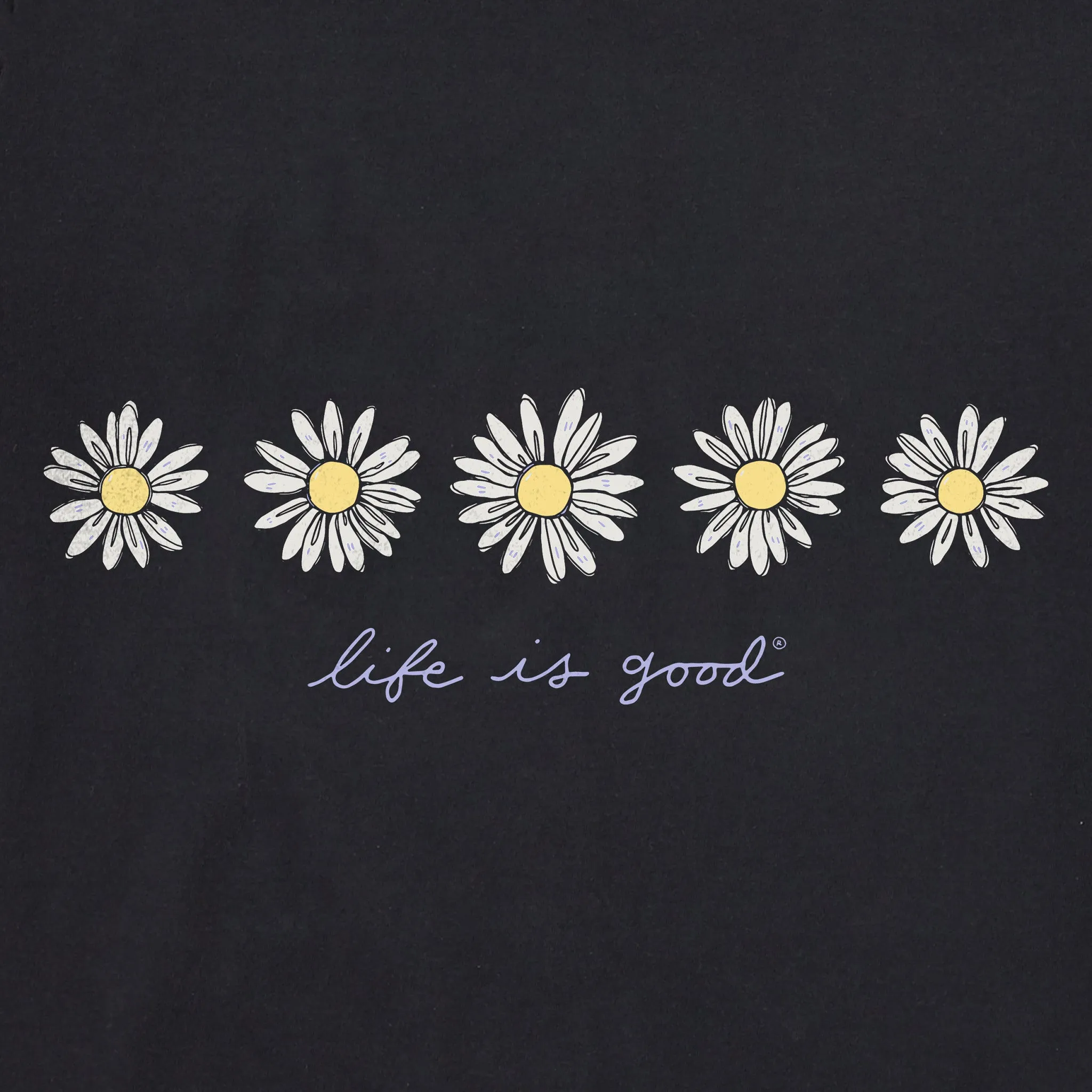 Women's Daisy Spectrum Short Sleeve Crusher Boxy Tee Life is Good