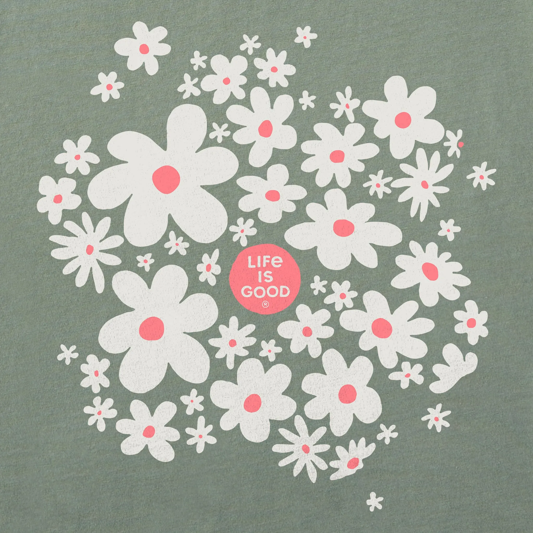 Women's Daisy Splash Short Sleeve Crusher Tee Life is Good