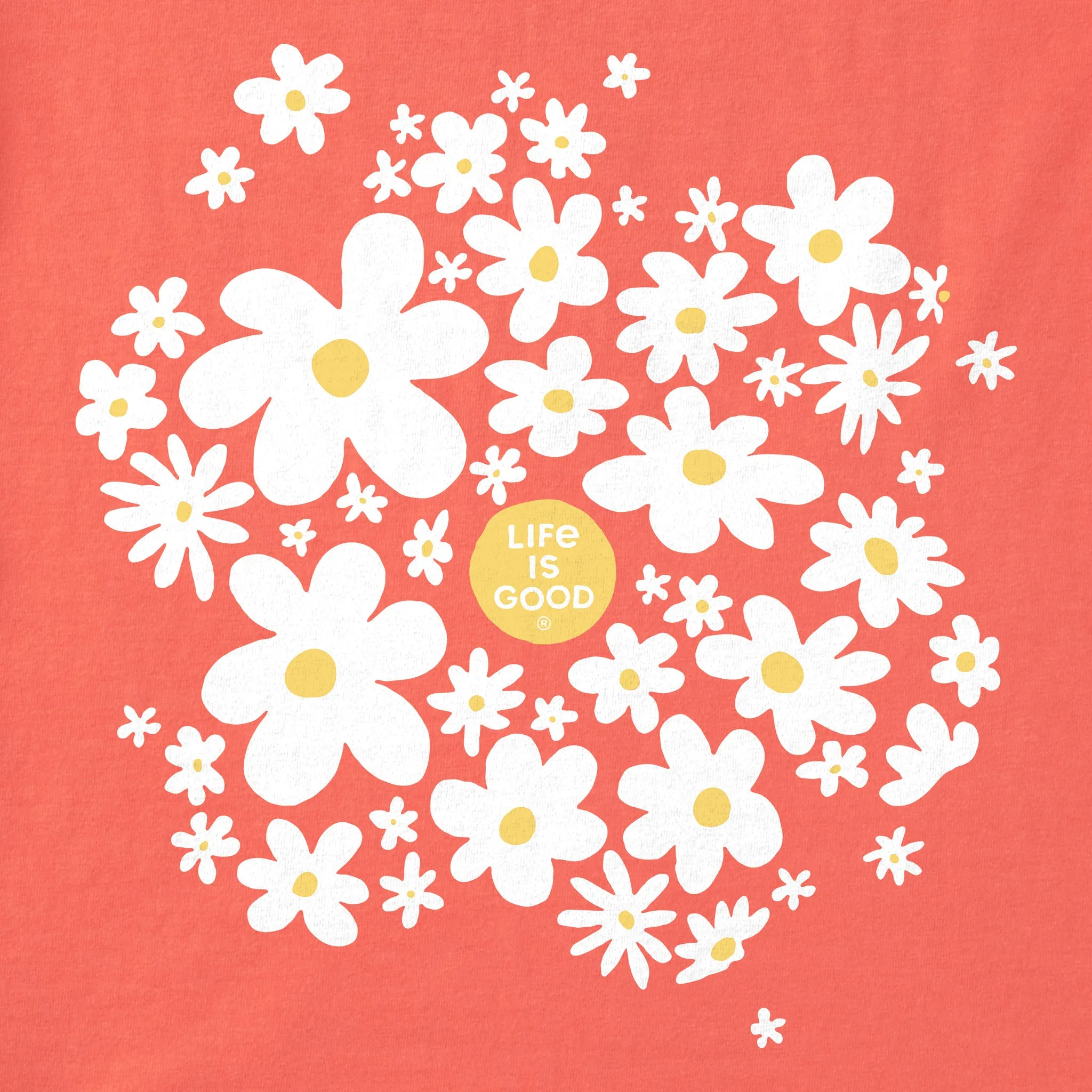 Women's Daisy Splash Short Sleeve Crusher Tee Life is Good
